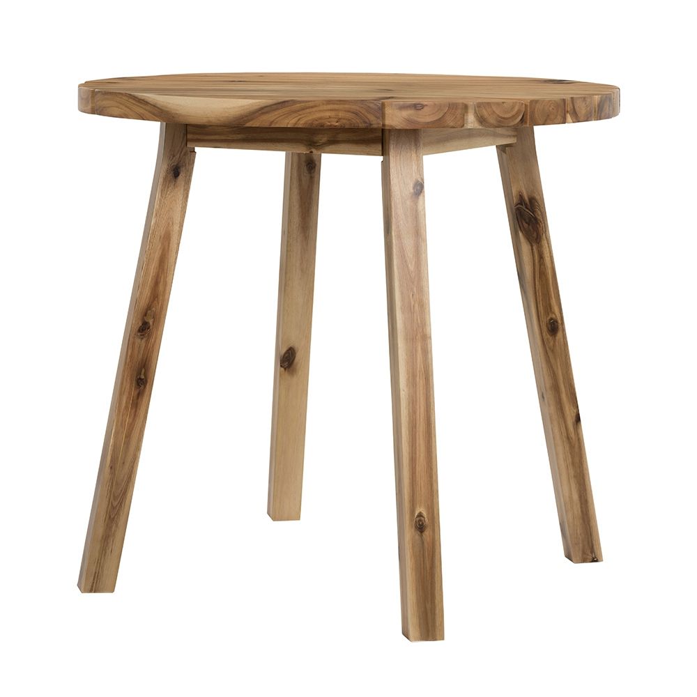 Round Dining Table, Solid Wood - Natural Wood / Brown - Best Buy Furniture