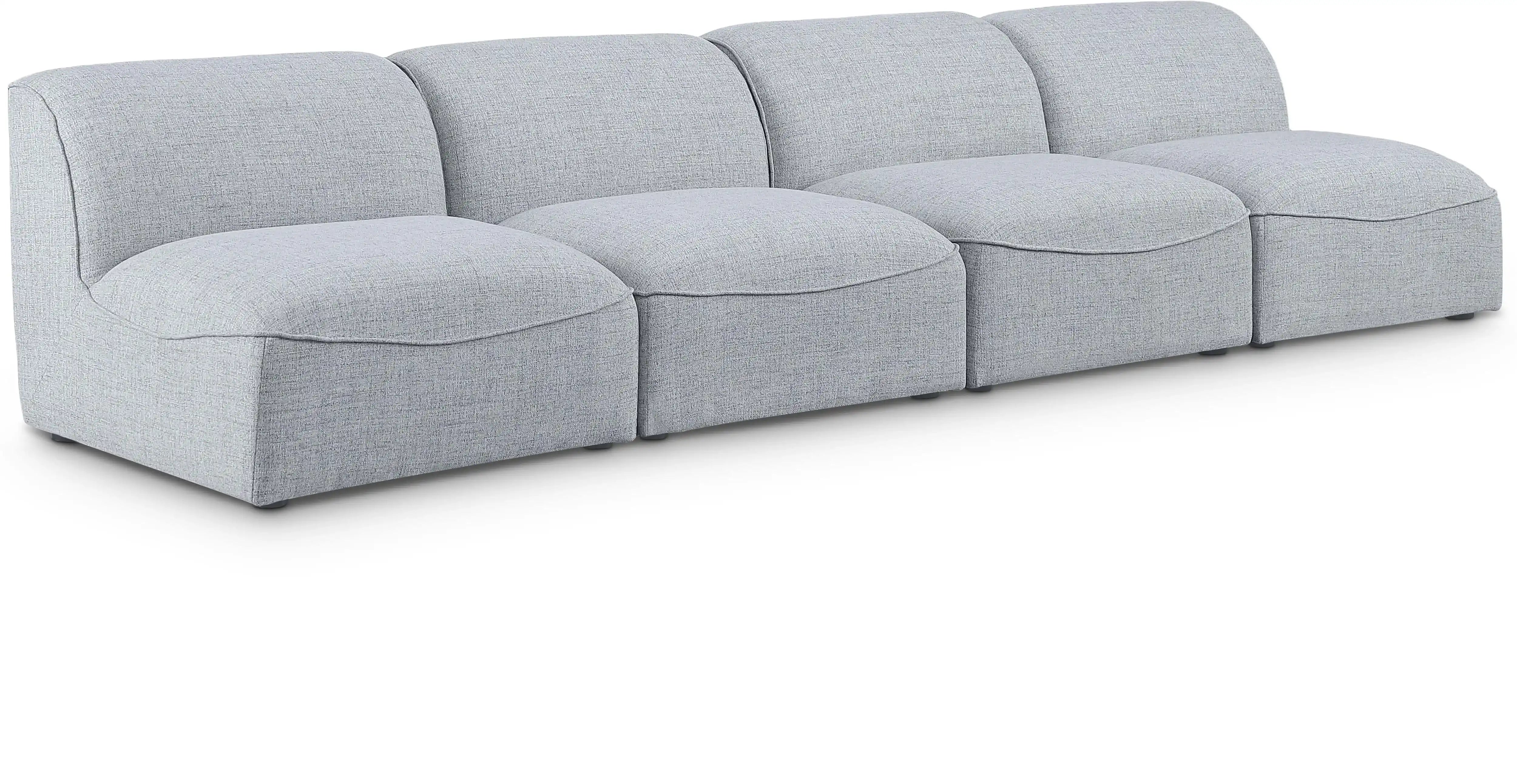Miramar - 4 Seat Armless Modular Sofa - Best Buy Furniture