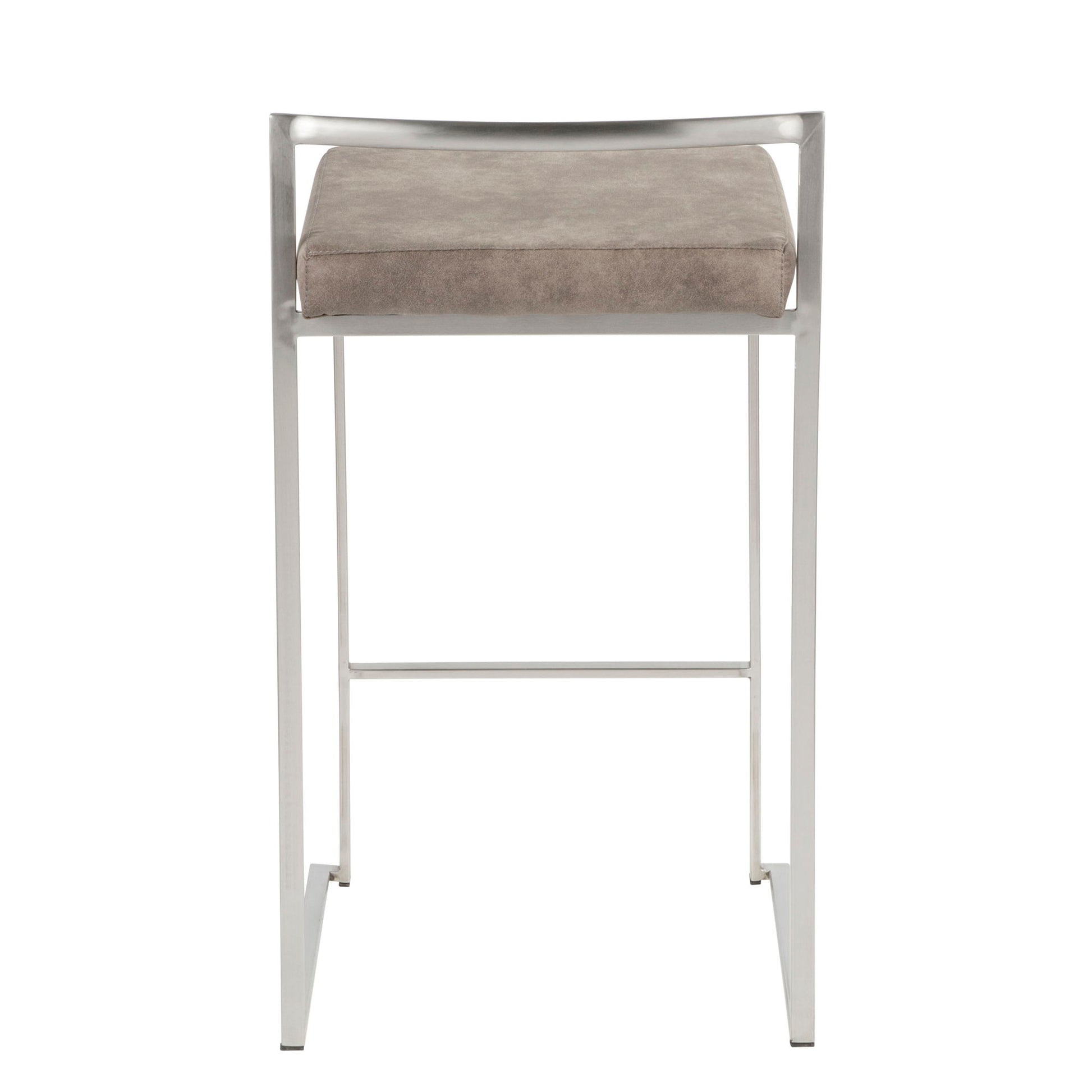 Fuji - Contemporary Elegant Stackable Counter Stool Set - Best Buy Furniture
