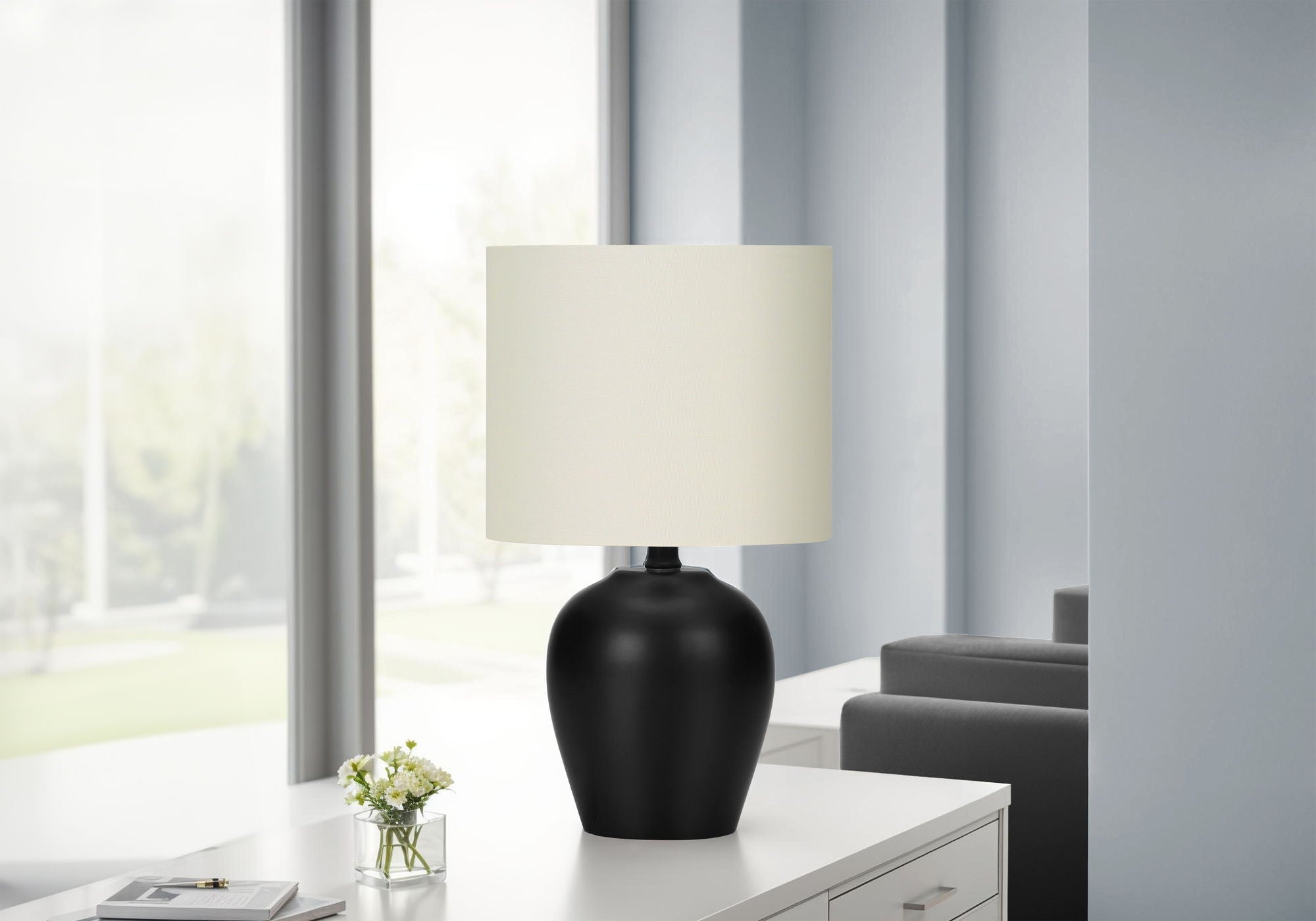 Lighting, Table Lamp, Transitional - Black / Cream - Best Buy Furniture