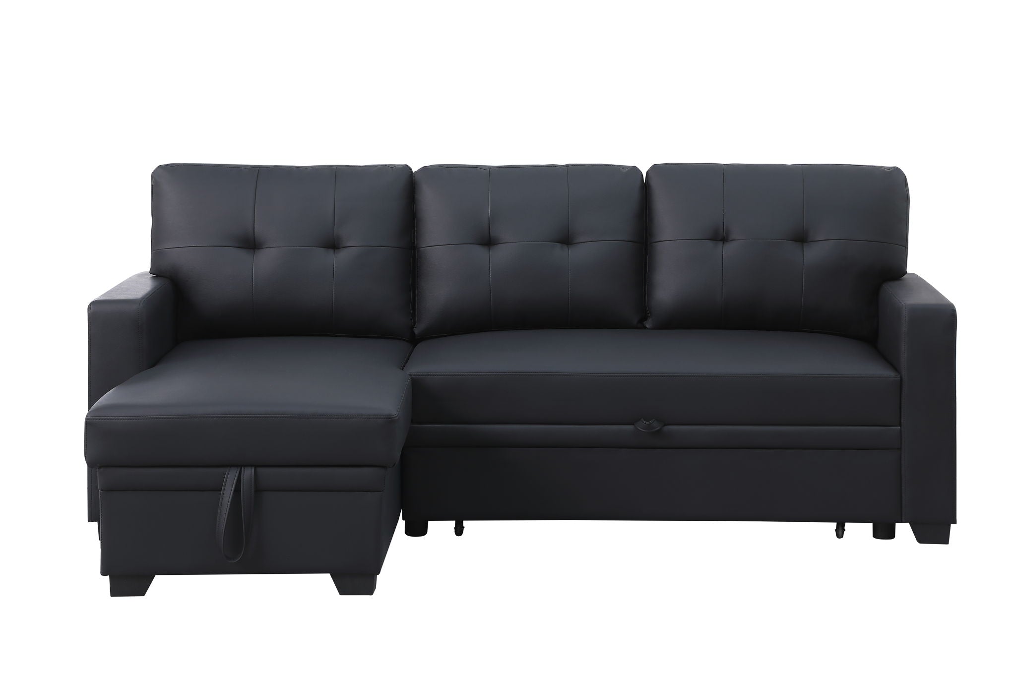 Upholstered Pull Out Sectional Sofa With Chaise - Best Buy Furniture