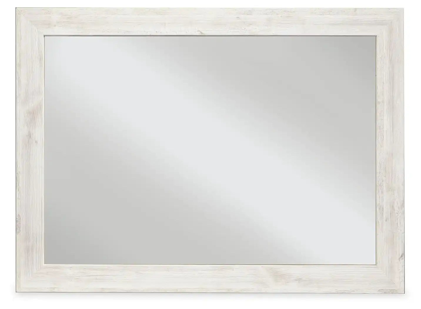 Paxberry - Bedroom Accent Mirror - Whitewash - Best Buy Furniture