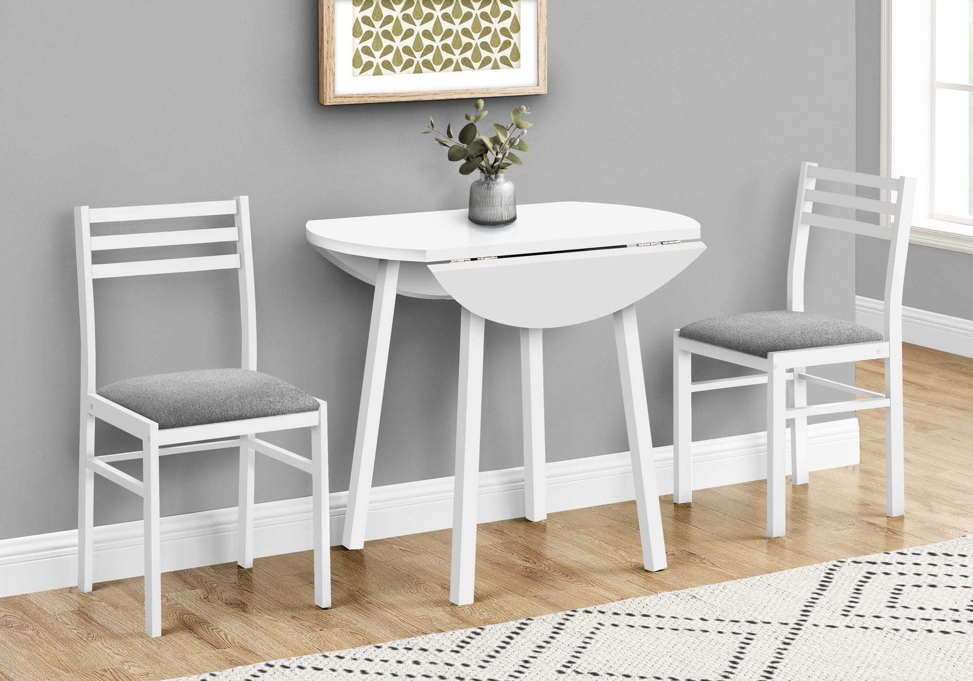 3 Pieces Dining Table Set, Small, Drop Leaf, Contemporary & Modern - Best Buy Furniture