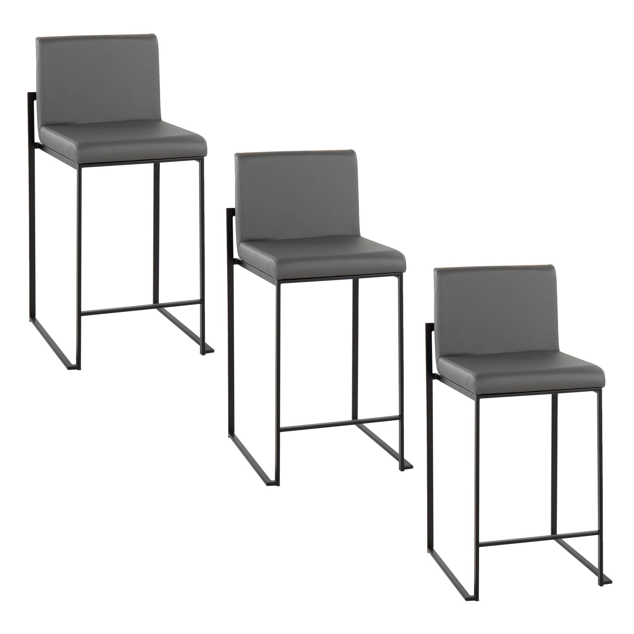 Fuji - Contemporary Modern Elegance, High Back Counter Stool - Best Buy Furniture