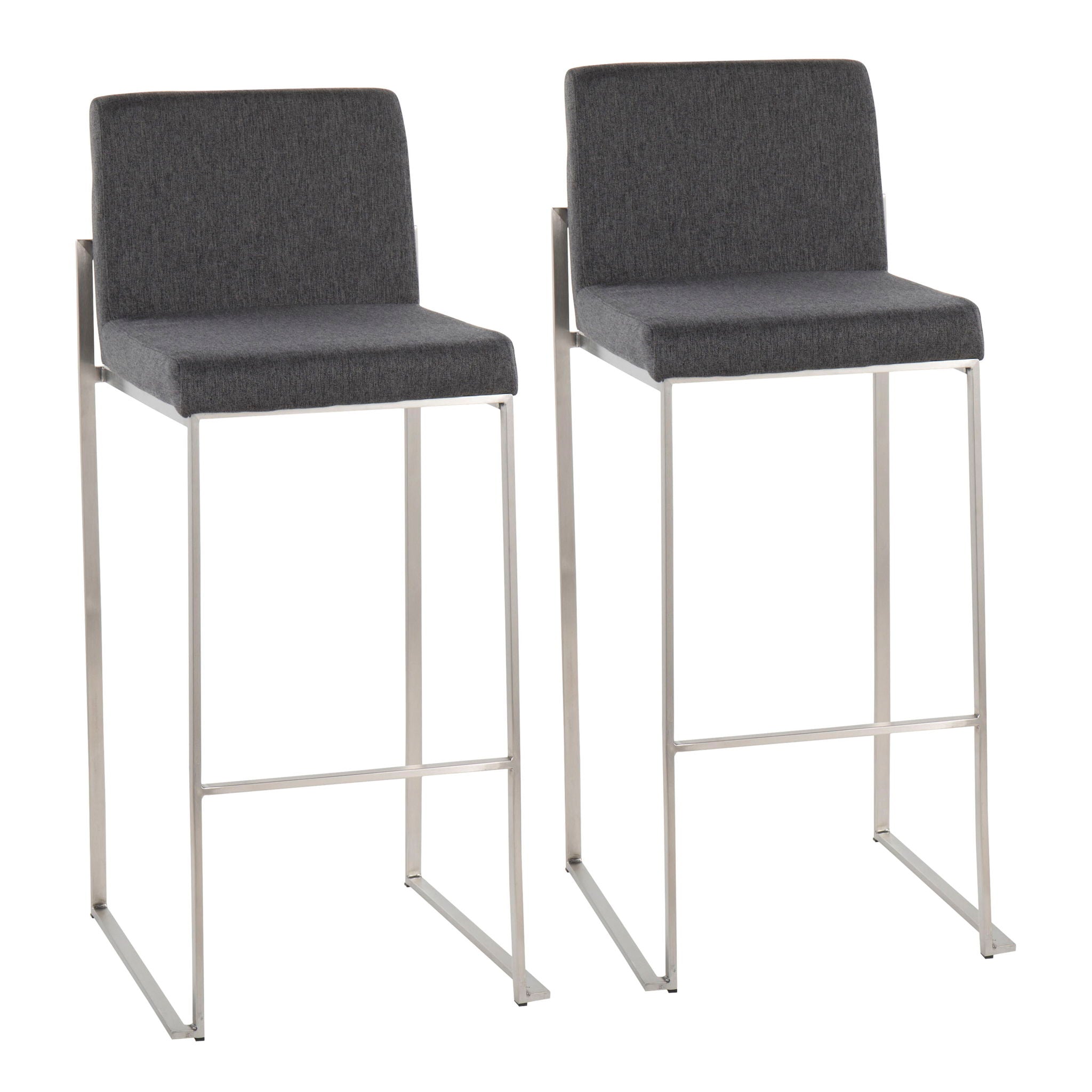 Fuji - Contemporary And Modern Elegance High Back Barstool - Best Buy Furniture