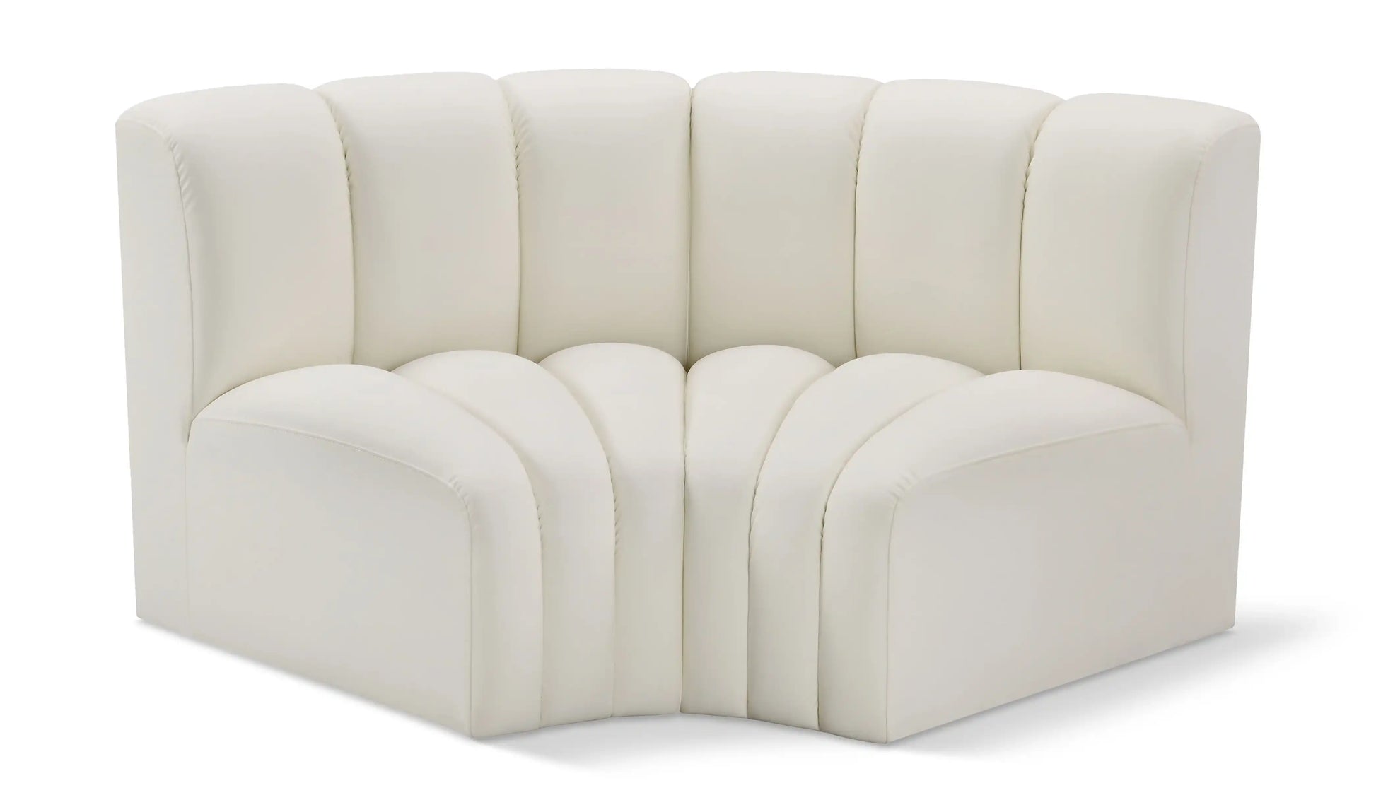 Arc - Faux Leather 2 Piece Modular Sofa - Best Buy Furniture