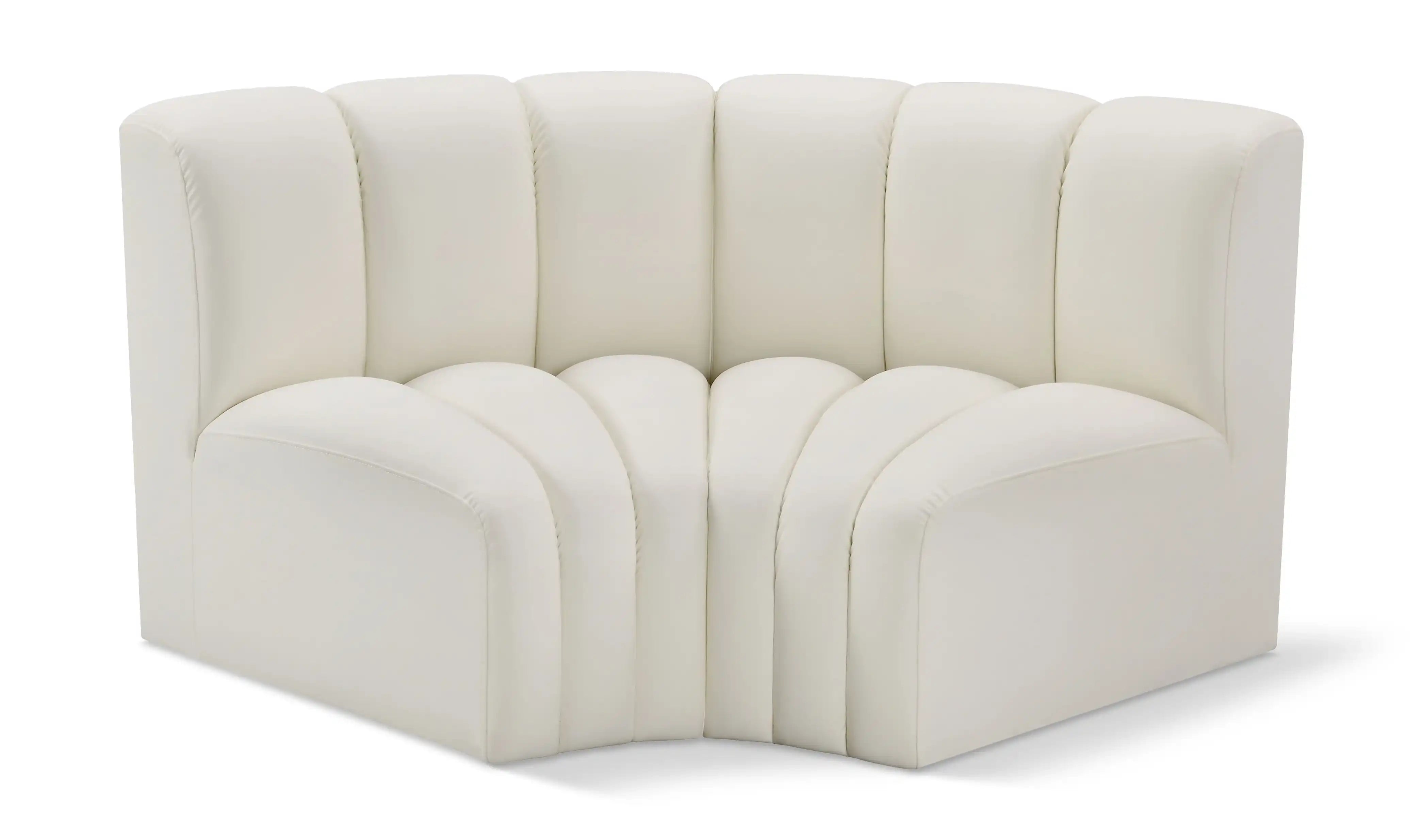 Arc - Faux Leather 2 Piece Modular Sofa - Best Buy Furniture