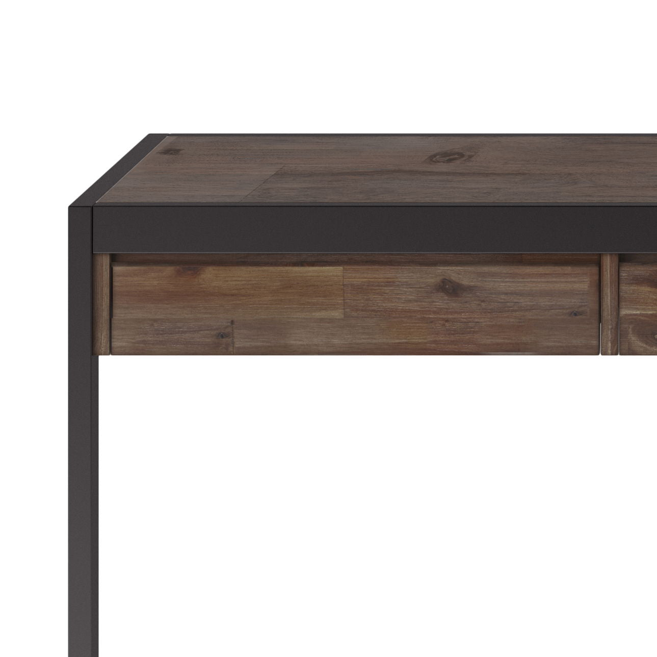Erina - Large Desk - Rustic Natural Aged Brown - Best Buy Furniture