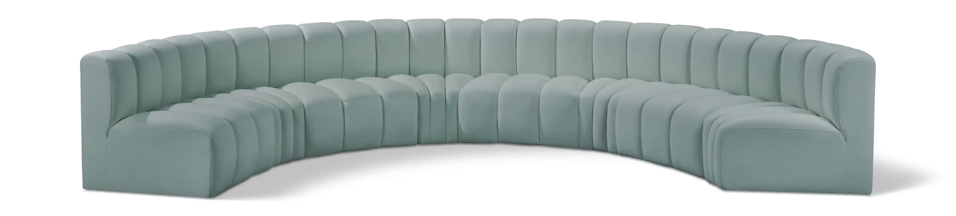 Arc - Faux Leather 8 Piece U-Shaped Modular Sofa - Best Buy Furniture