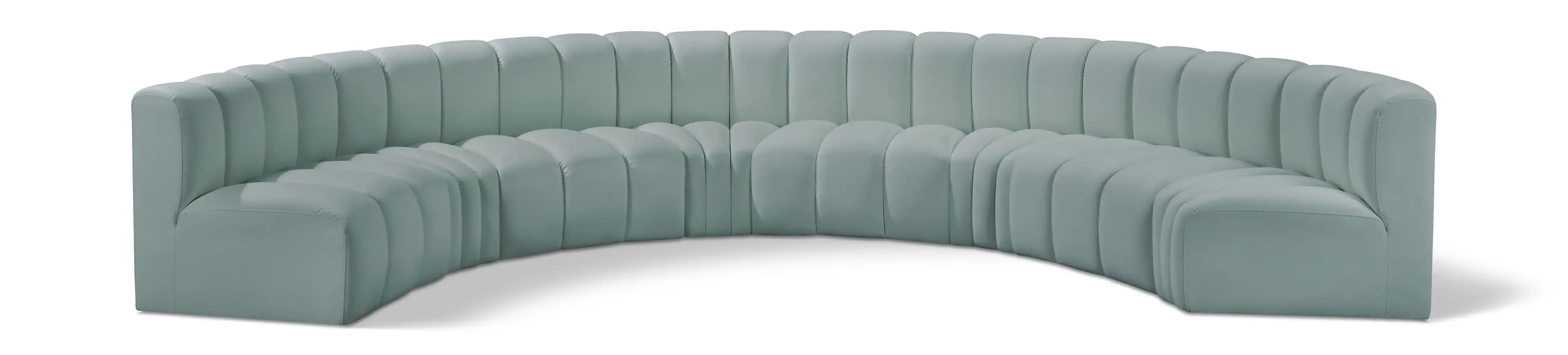 Arc - Faux Leather 8 Piece U-Shaped Modular Sofa - Best Buy Furniture