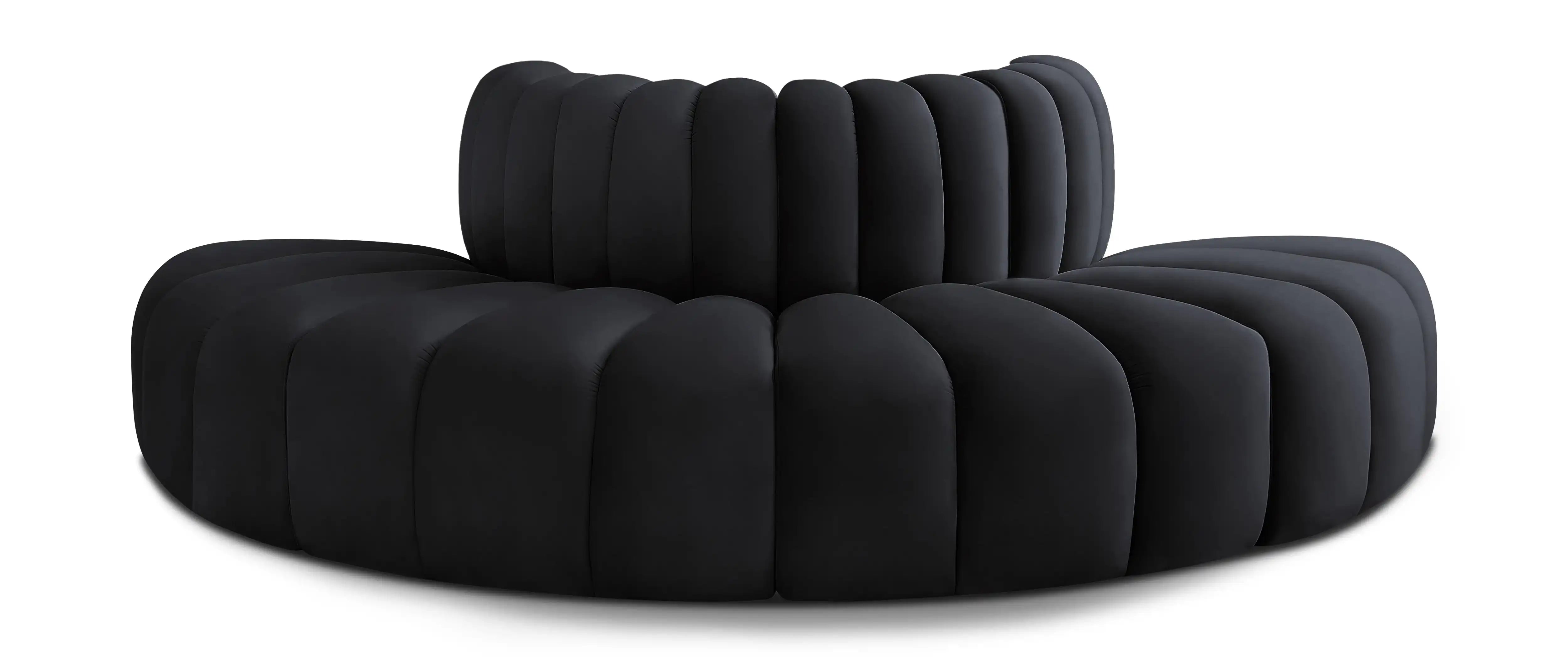 Arc - Velvet 4 Piece Modular Sofa - Best Buy Furniture
