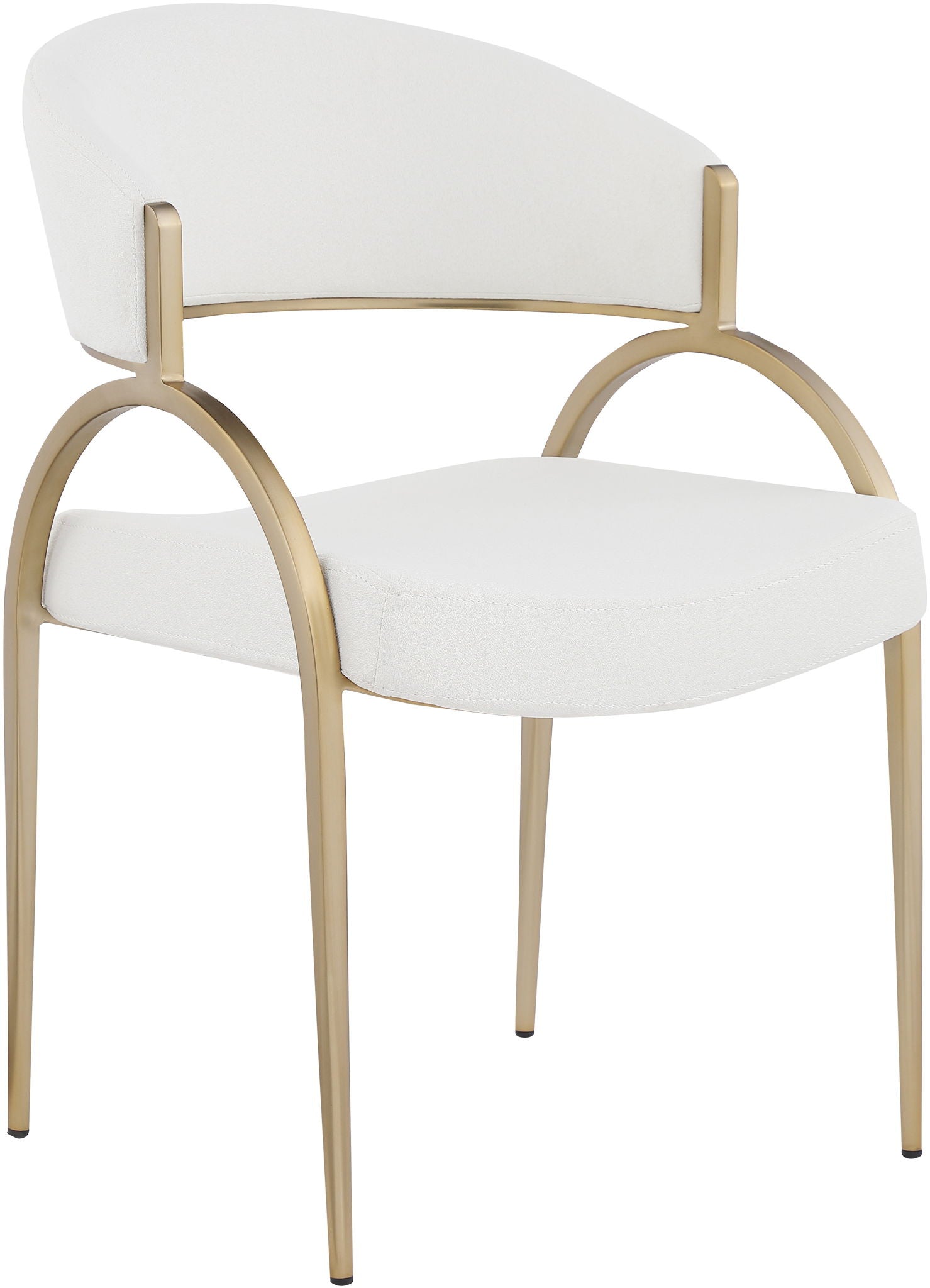 Privet - Dining Chair (Set of 2) - Gold Base - Best Buy Furniture