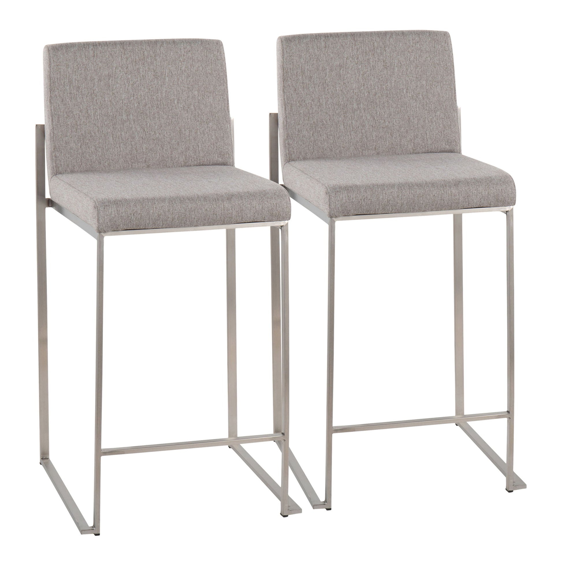 Fuji - Contemporary High Back Counter Stool, Functional Design - Best Buy Furniture