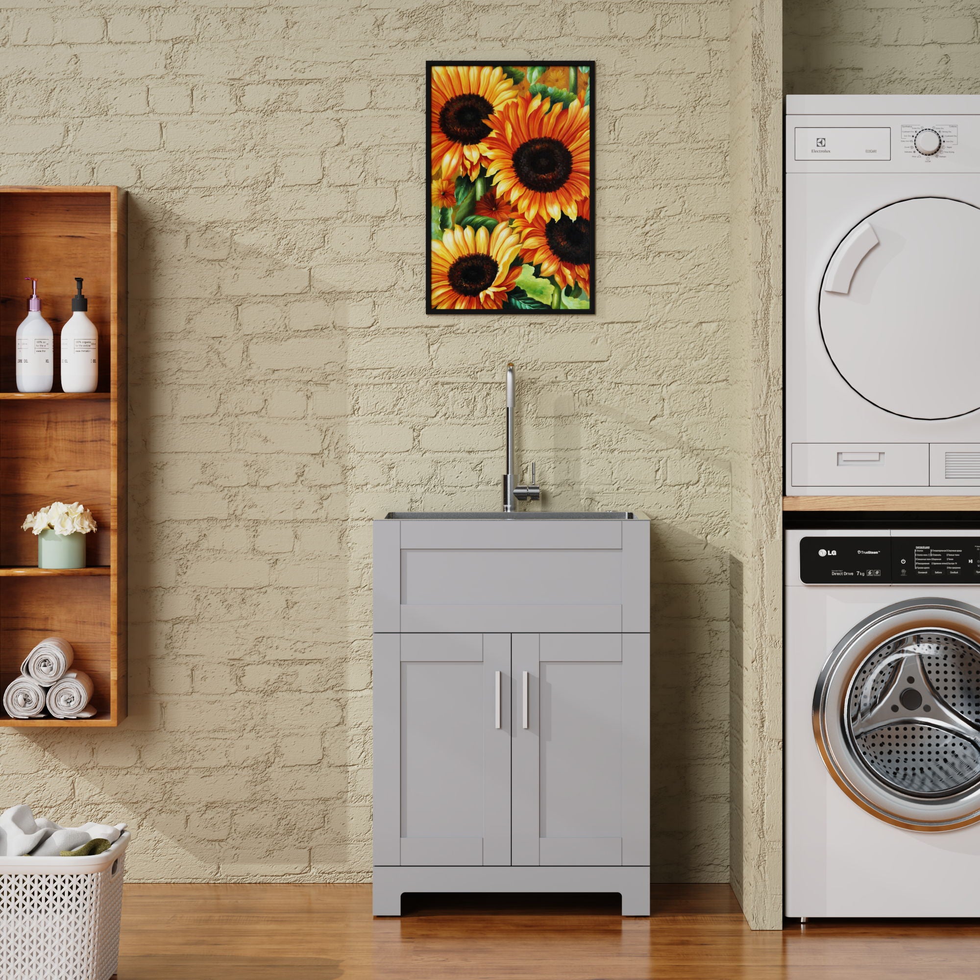 Paint Free Laundry Tub Cabinet With Stainless Steel Combo (Update) - Best Buy Furniture