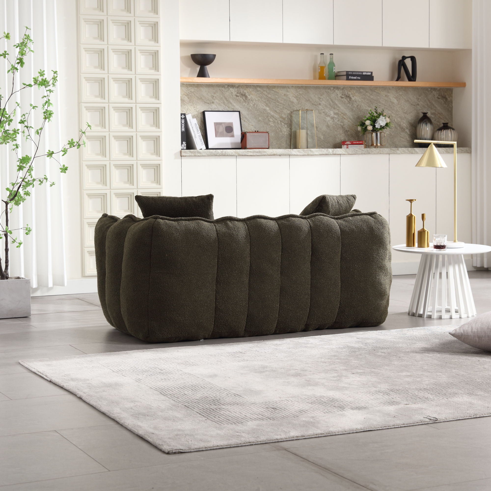 Cozy Beanbag Chair With High Resilience Foam Core For 2 - Best Buy Furniture
