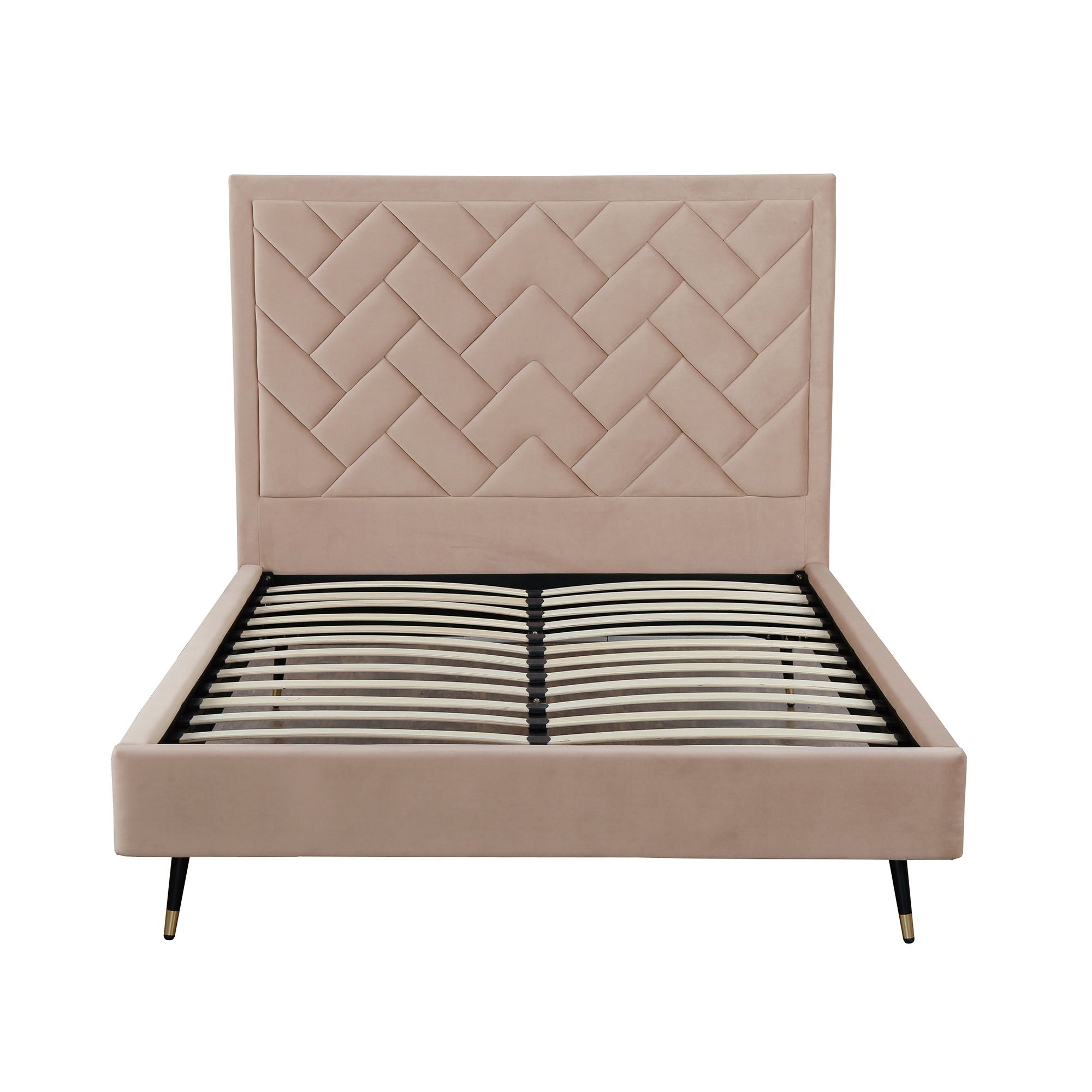 Crosby - Bed With Upholstered Headboard And Slats