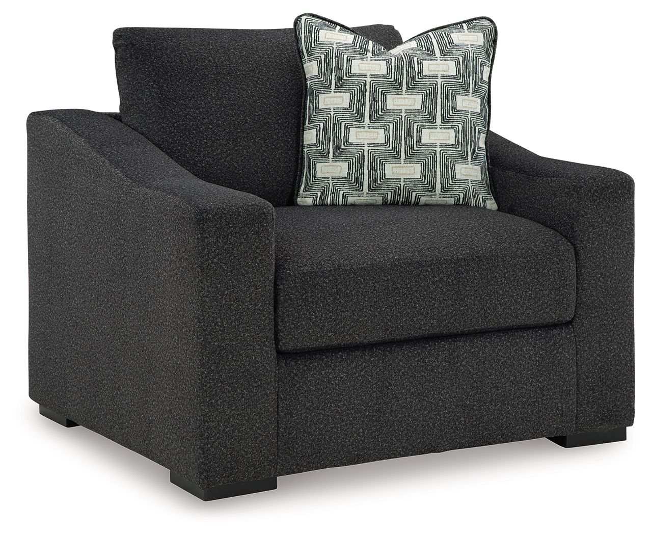 Wryenlynn - Chair And A Half - Onyx - Best Buy Furniture