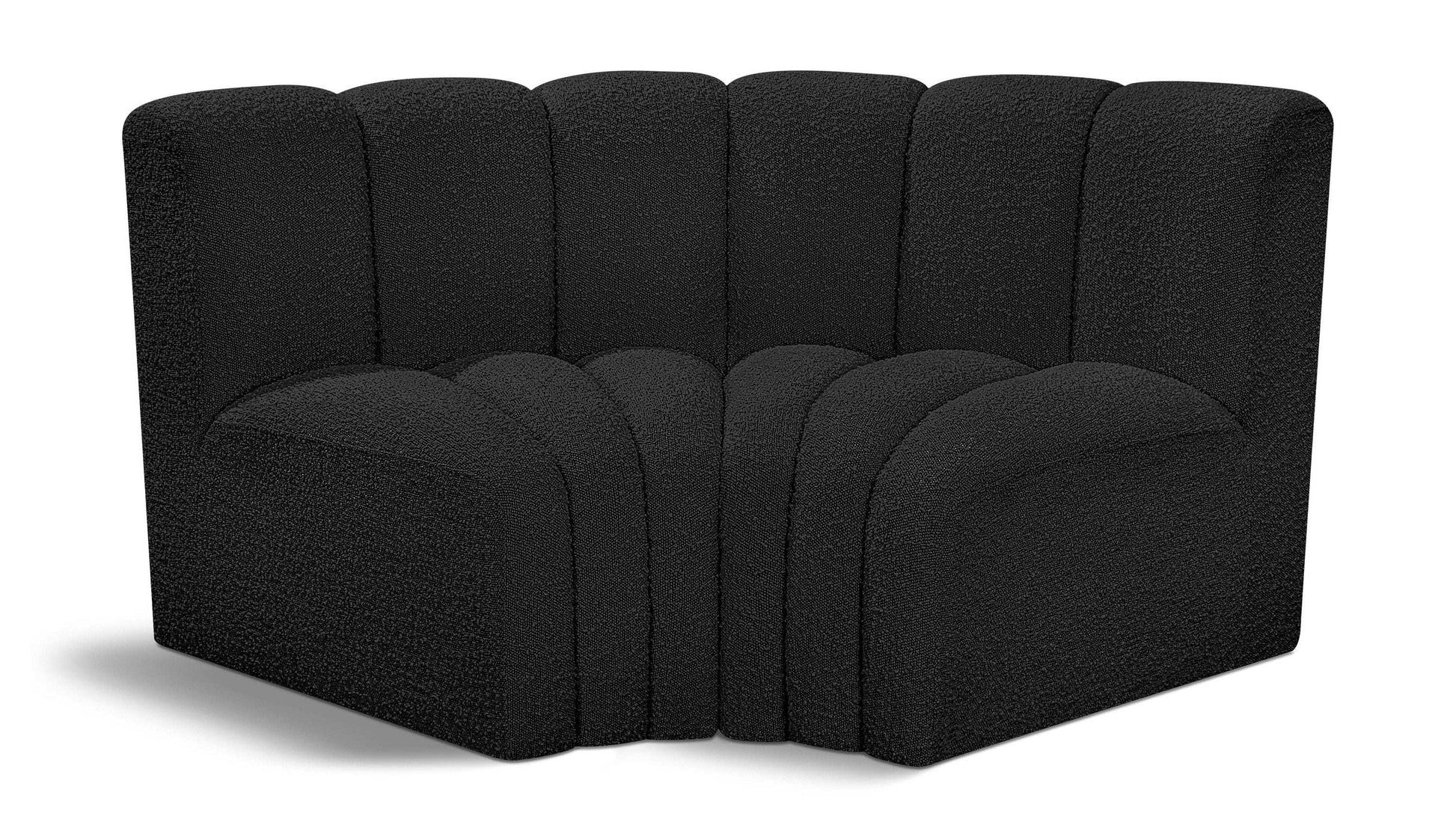 Arc - Boucle Fabric 2 Piece Modular Sofa - Best Buy Furniture