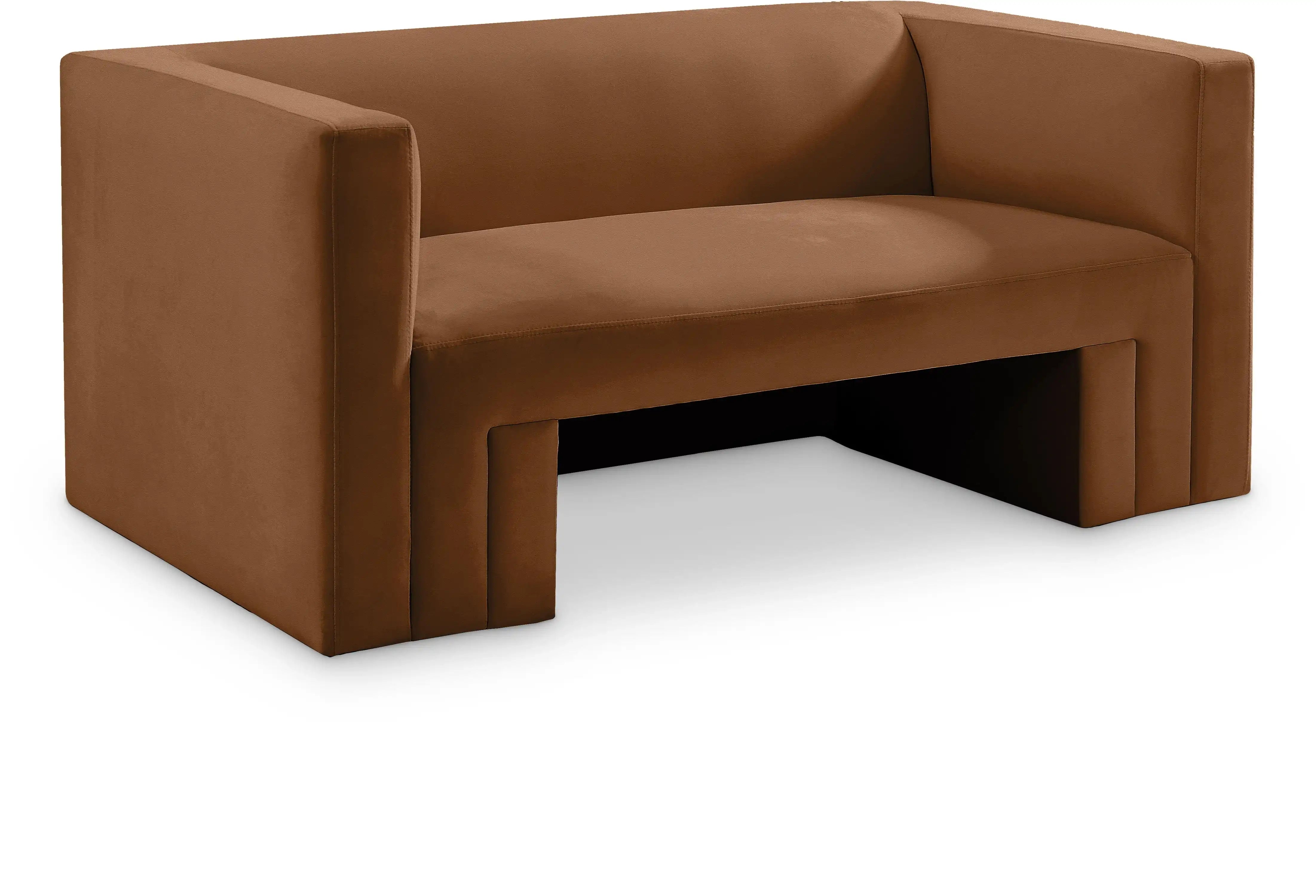 Henson - Loveseat - Saddle - Best Buy Furniture