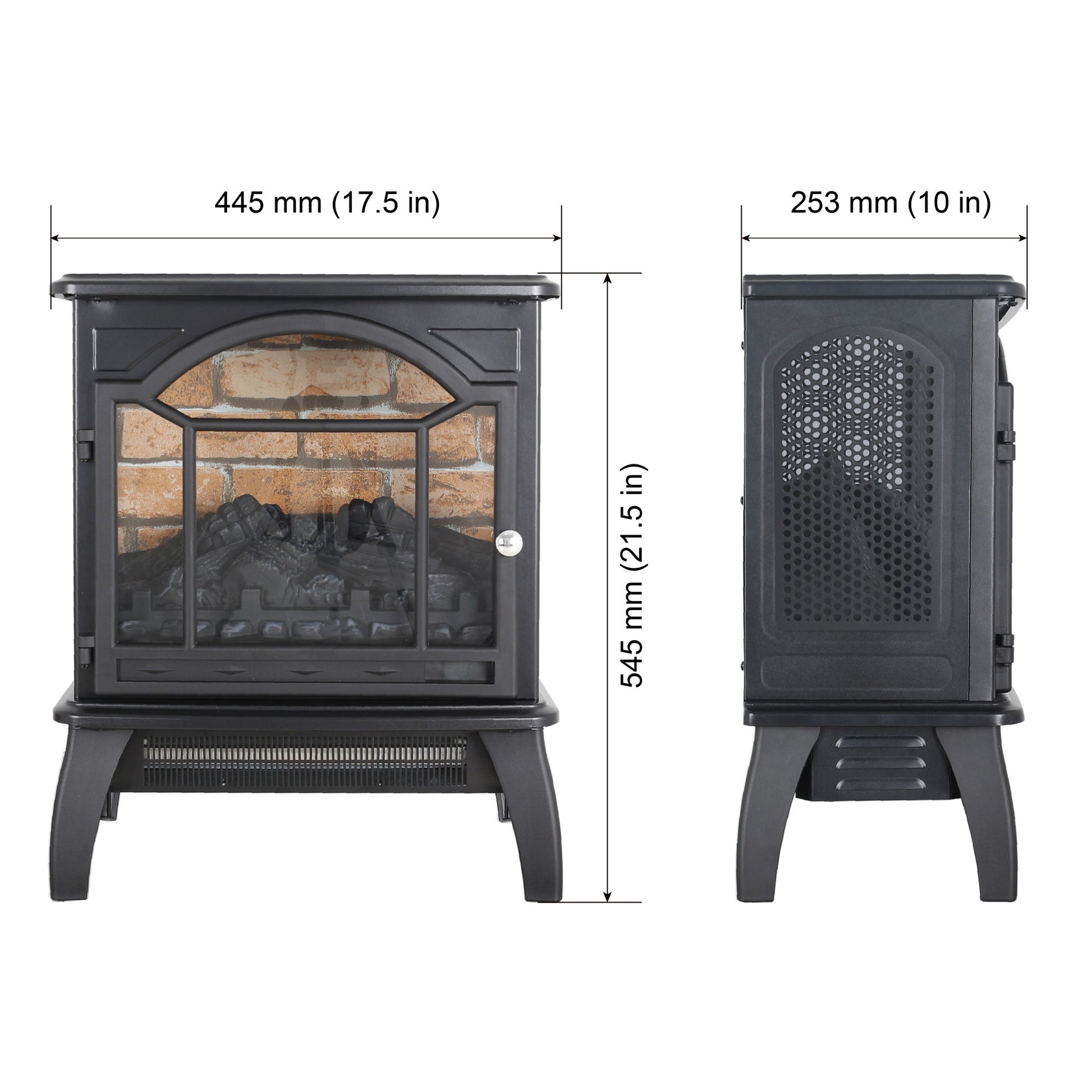 3D Flame Electric Infrared Quartz Fireplace Stove With Remote Control - Best Buy Furniture