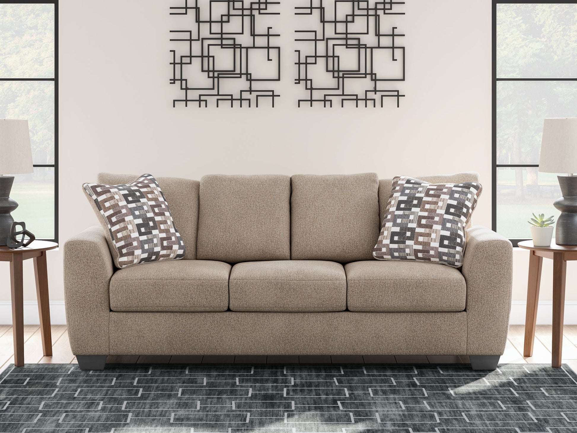 Triston-Peaks - Sofa - Suede - Best Buy Furniture