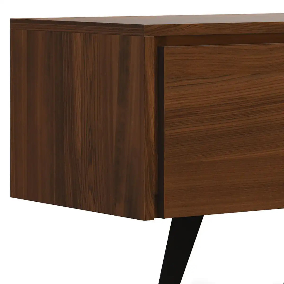 Lowry - Handcrafted TV Media Stand - Walnut - Best Buy Furniture