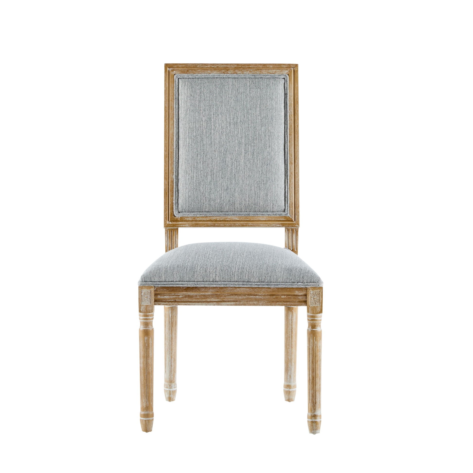 French Country Style Dining Chair With Upholstered Seating And Fluted Legs - Best Buy Furniture