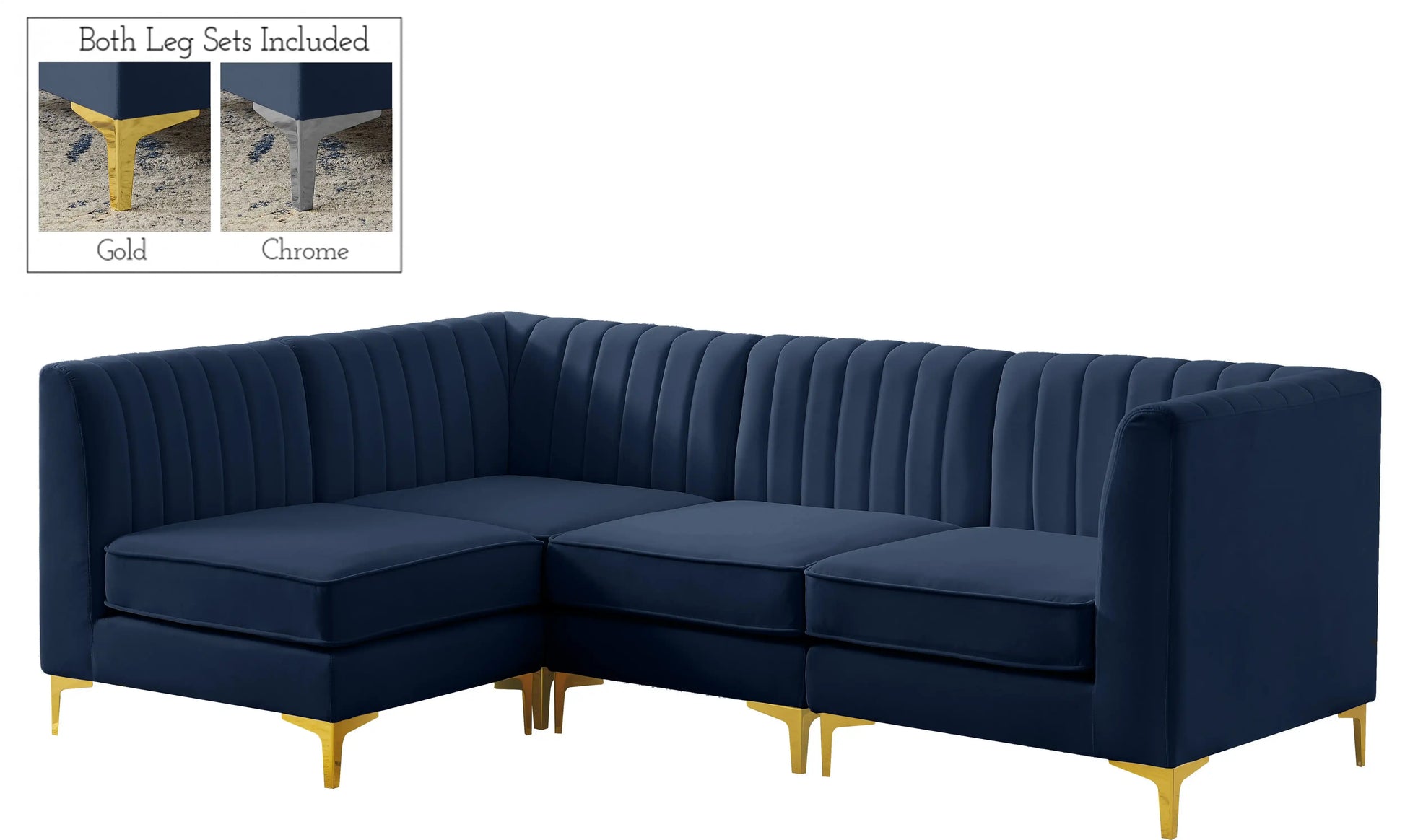 Alina - 4 Piece Modular L-Shaped Sectional - Best Buy Furniture