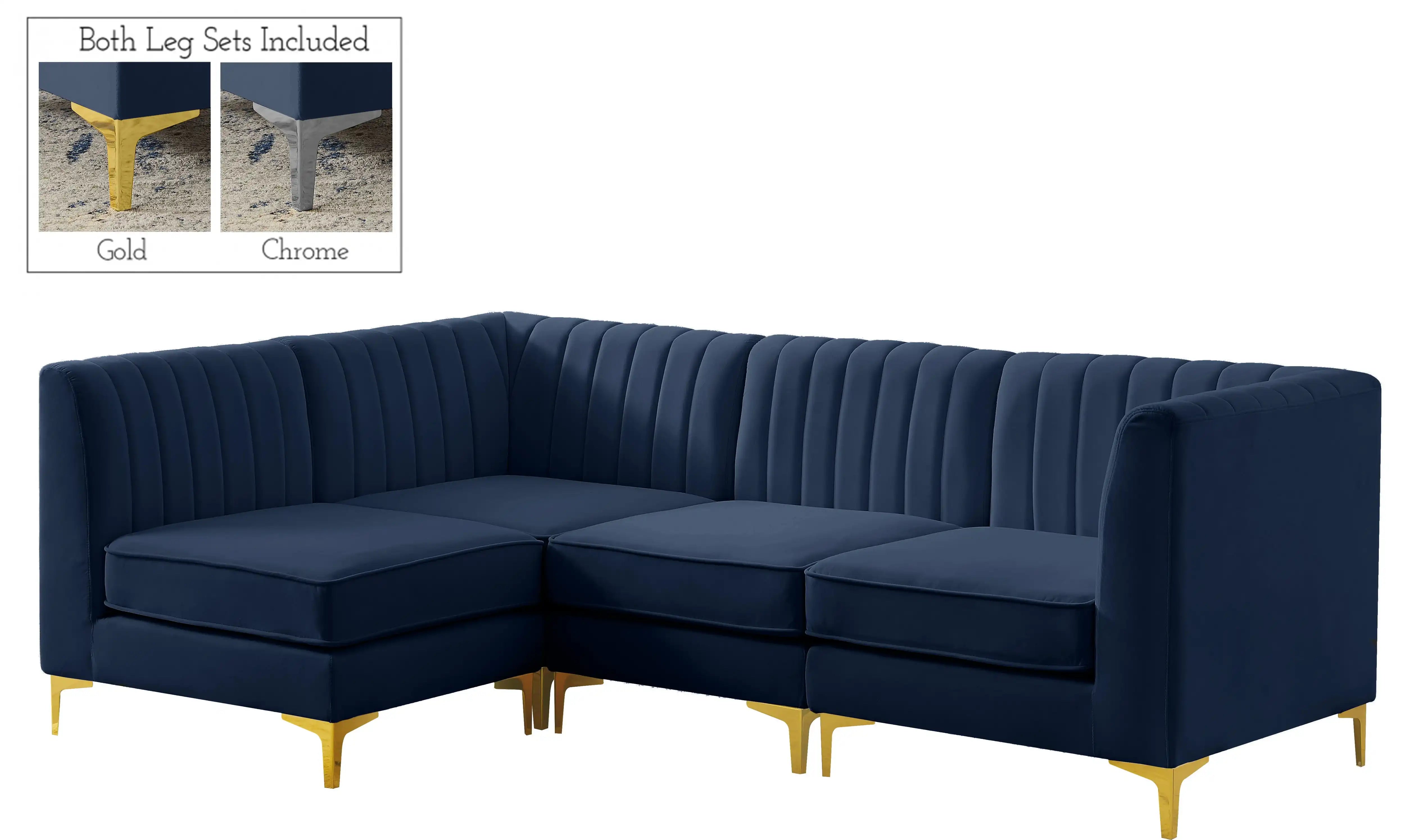 Alina - 4 Piece Modular L-Shaped Sectional - Best Buy Furniture