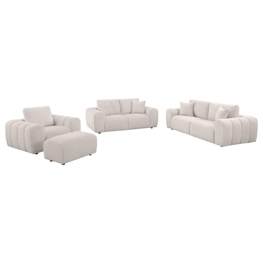 Burnett - Chenille Upholstered Sofa Set - Best Buy Furniture