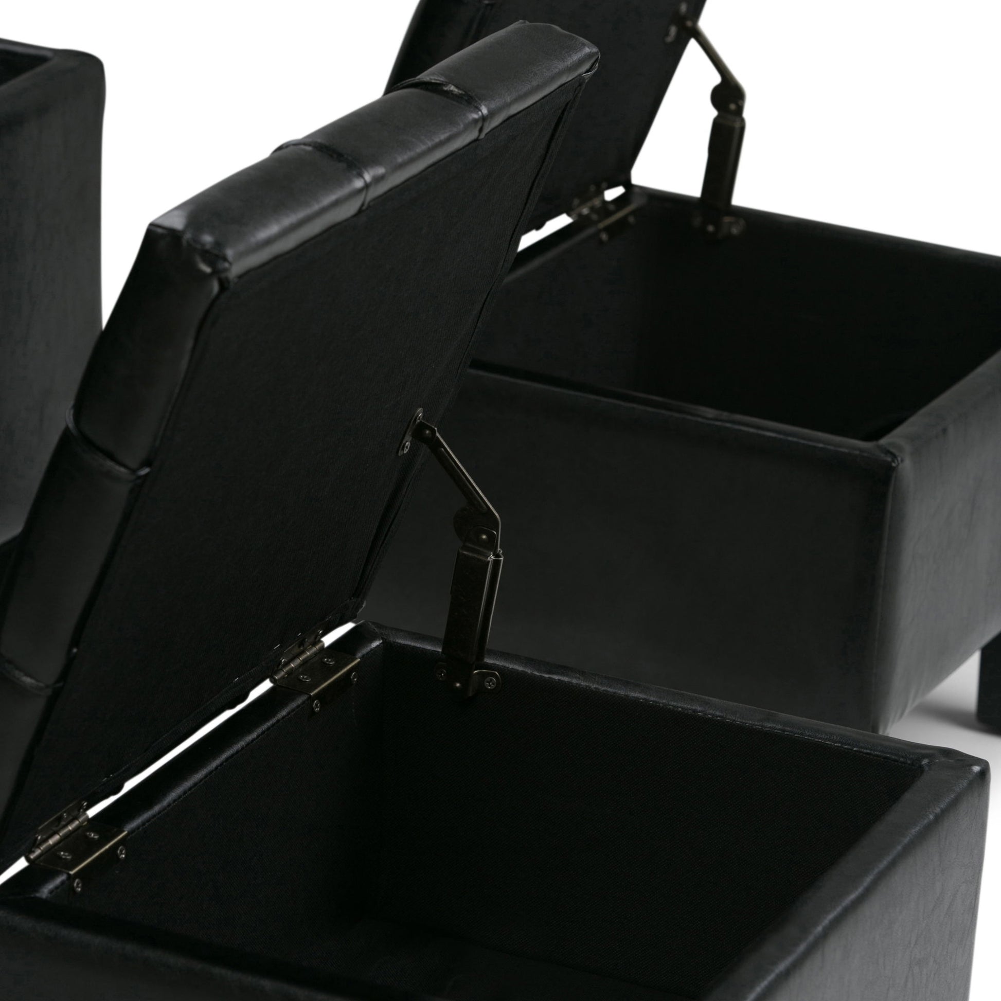 Dover - 3 Piece Storage Ottoman Contemporary Design - Best Buy Furniture