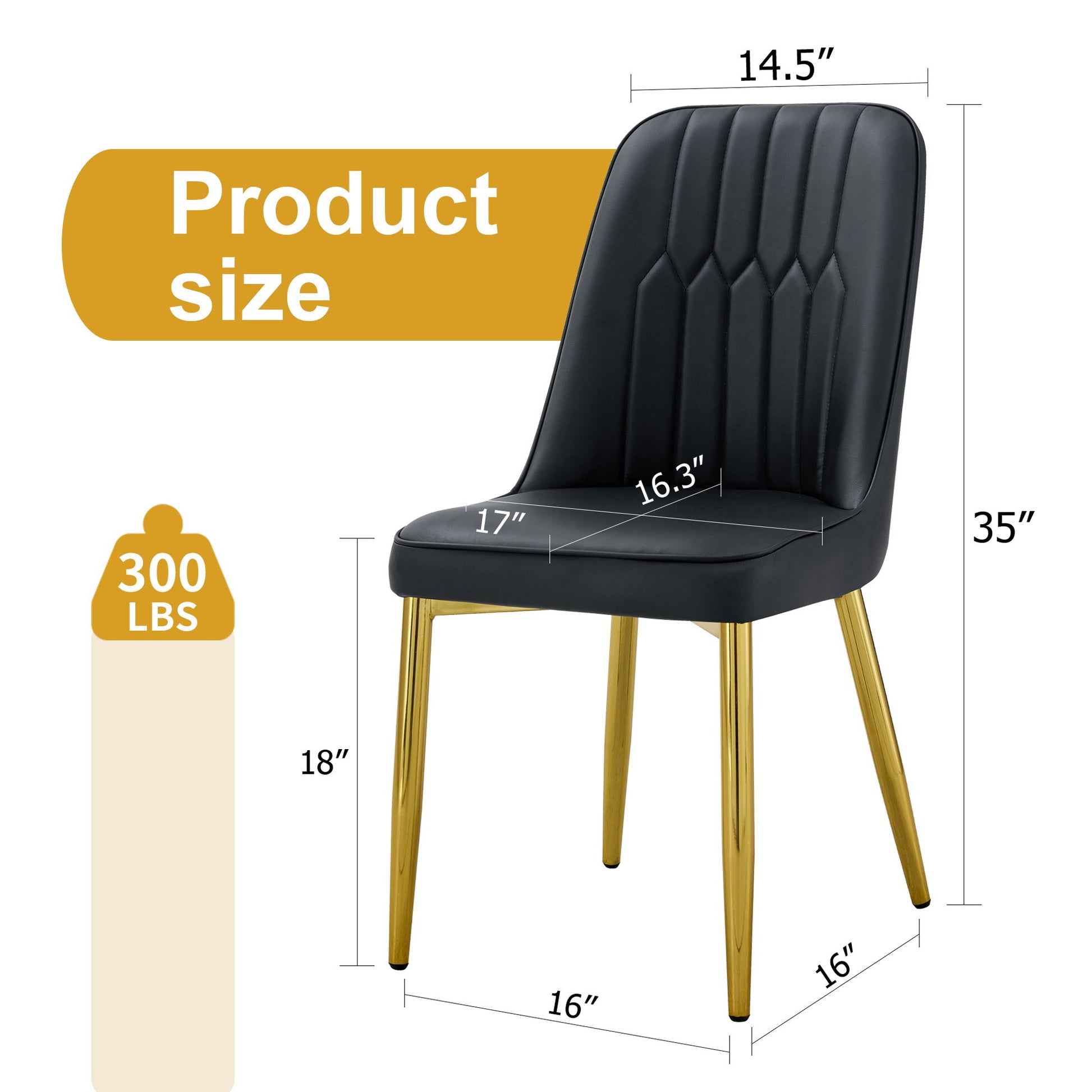 Modern Dining Chairs With Metal Legs And Simple Line Design On Backrest - Best Buy Furniture
