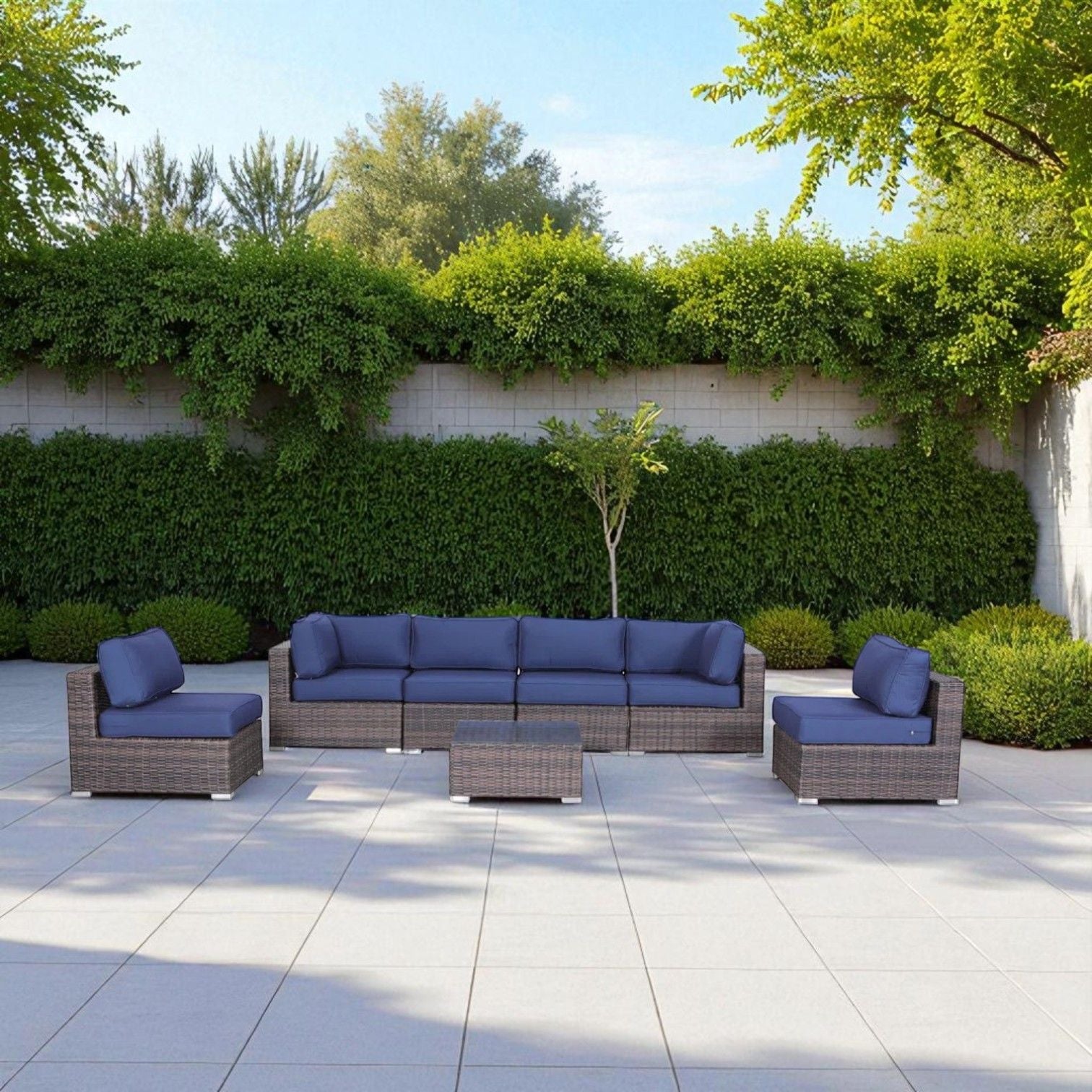 Outdoor Wicker Seating Group With Cushions - Best Buy Furniture