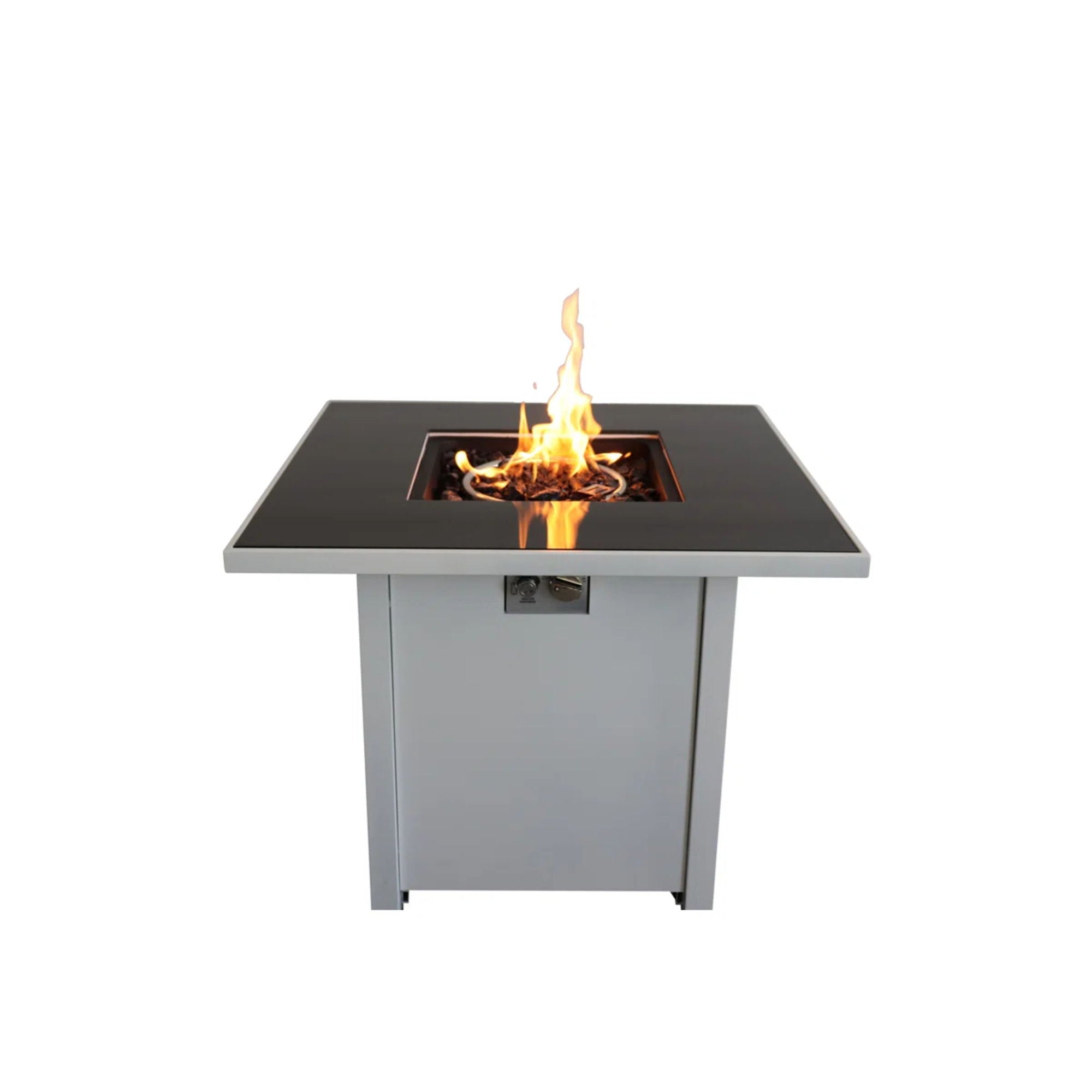 Fire Pit With Powder Coated And Top - White - Best Buy Furniture