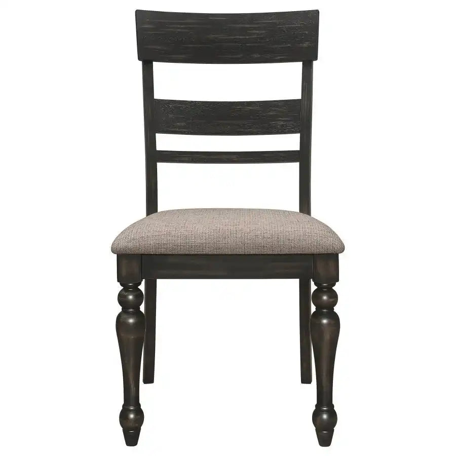 Bridget - Wood Dining Side Chair (Set of 2) - Charcoal - Best Buy Furniture