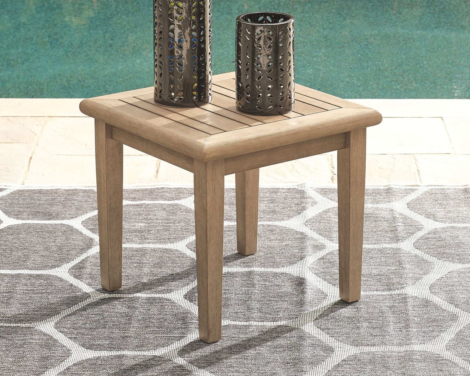 Gerianne - Square End Table - Brown - Best Buy Furniture