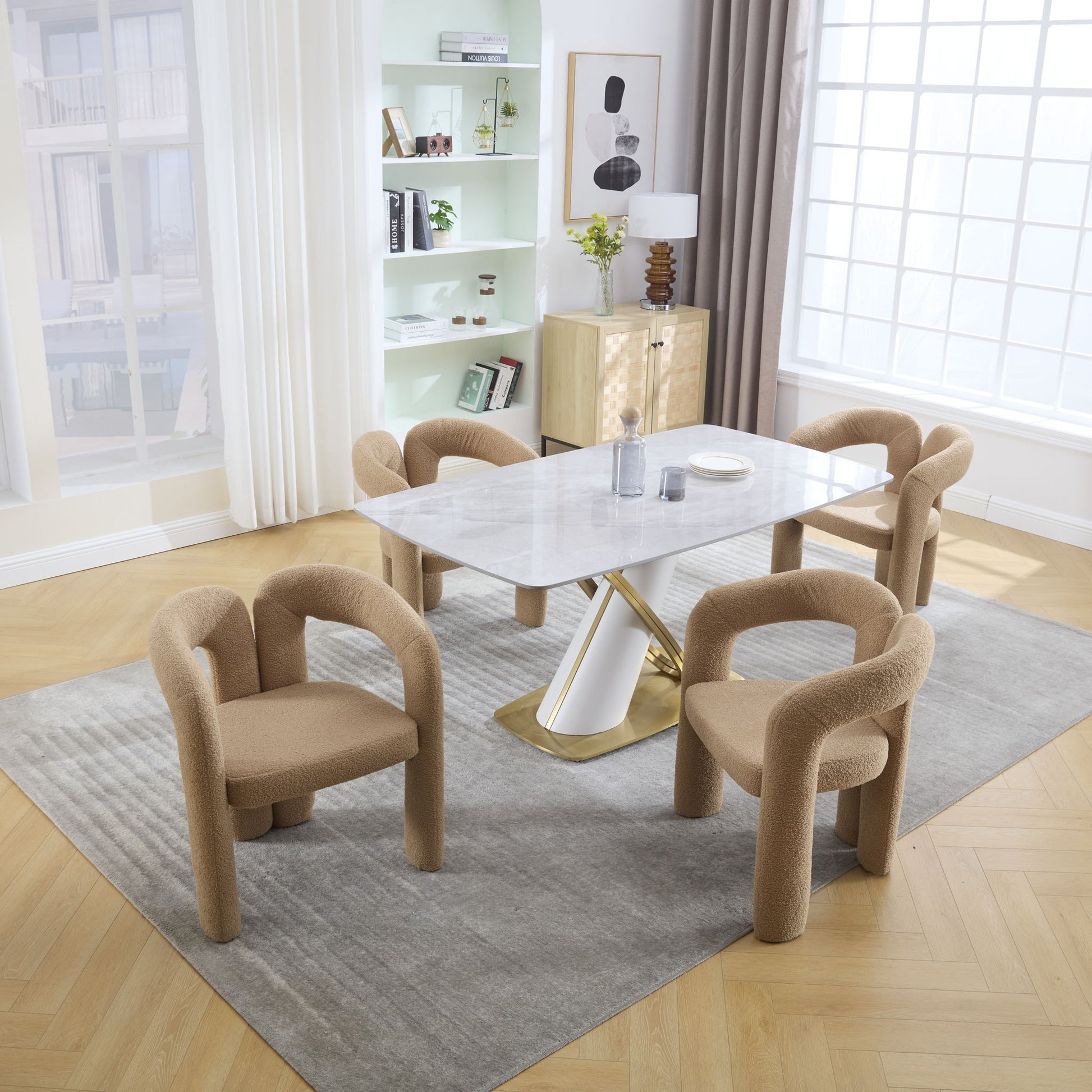 Coolmore Contemporary Designed Accent / Dining Chair With Armrests - Best Buy Furniture