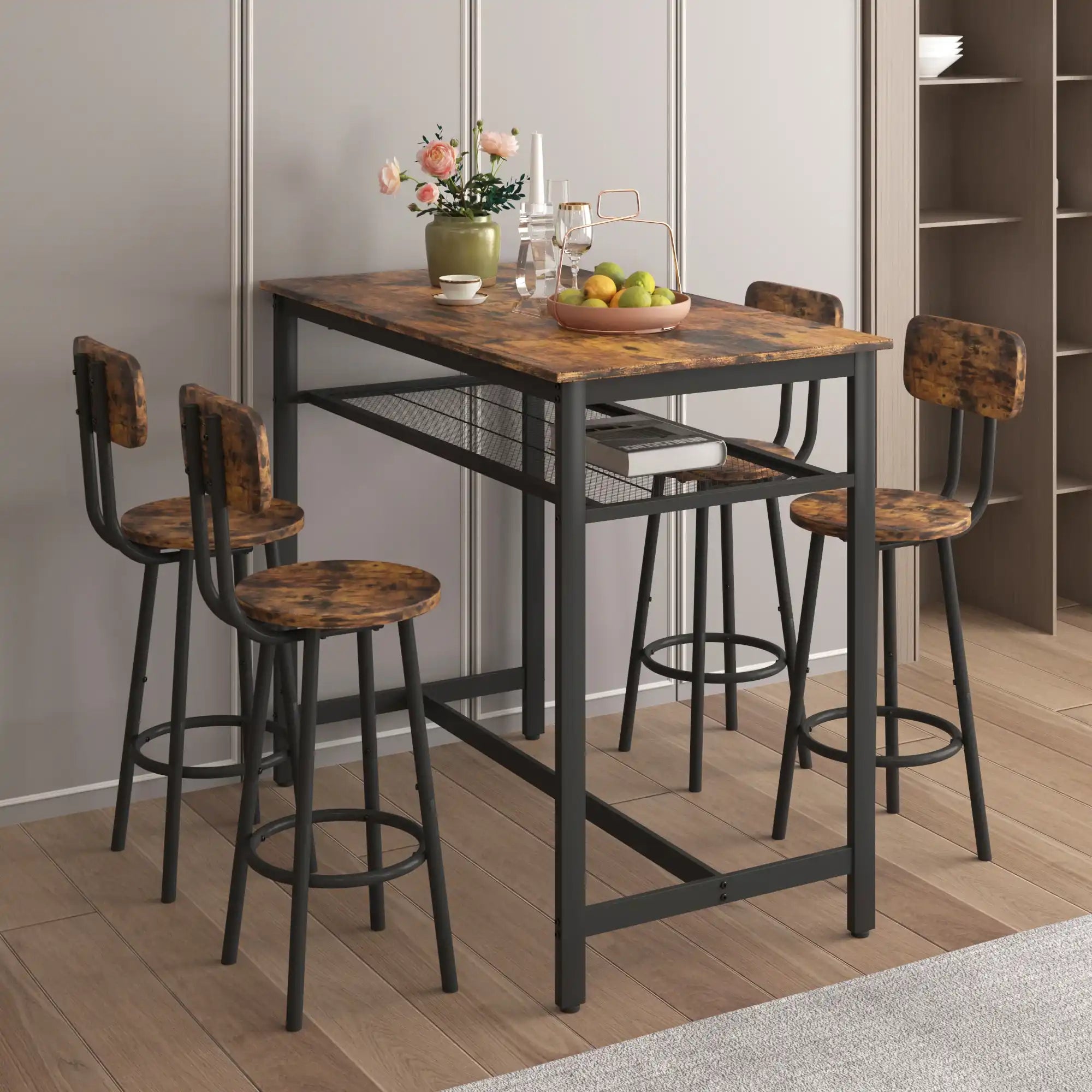 5-Piece Counter Height Set | Bar Table with 4 Chairs - Best Buy Furniture