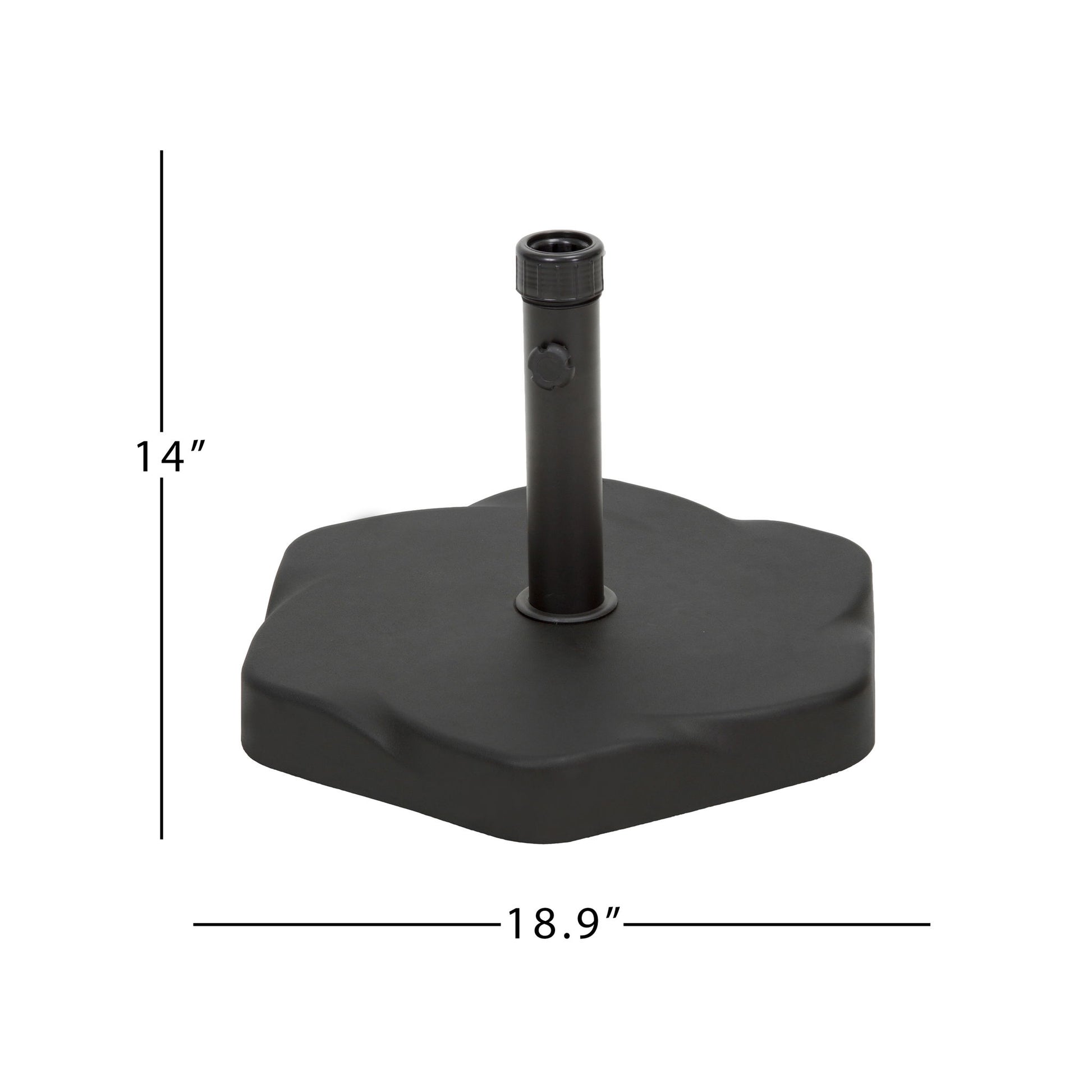 Umbrella Base With Hexagonal Shape - Black - Best Buy Furniture