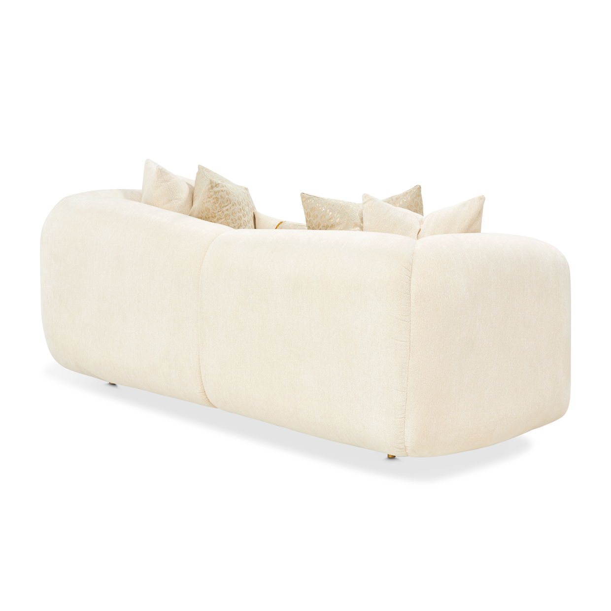 Sassani - Loveseat - Crepe / Gold - Best Buy Furniture