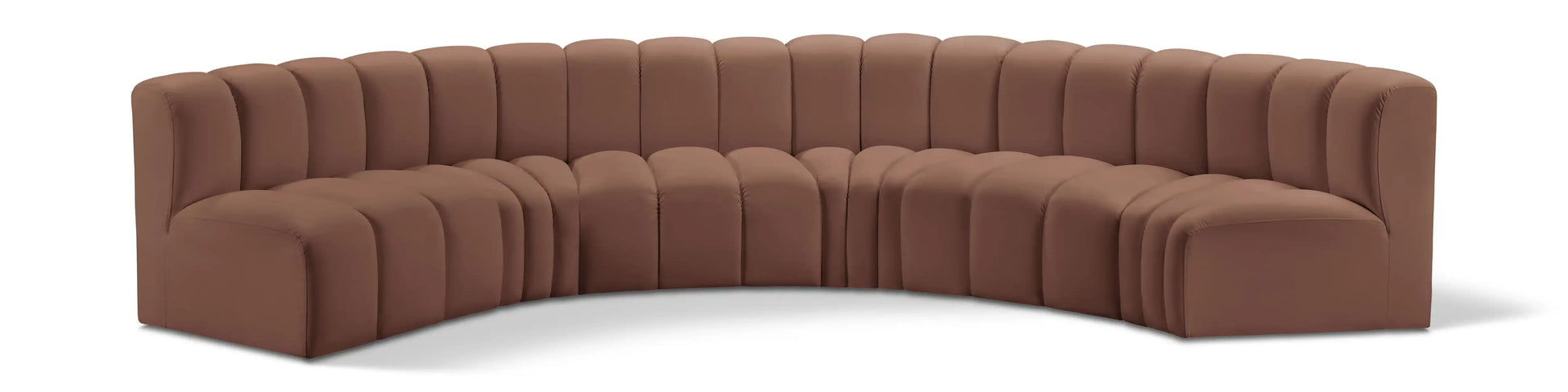 Arc - Faux Leather 6 Piece U-Shaped Modular Sofa - Best Buy Furniture