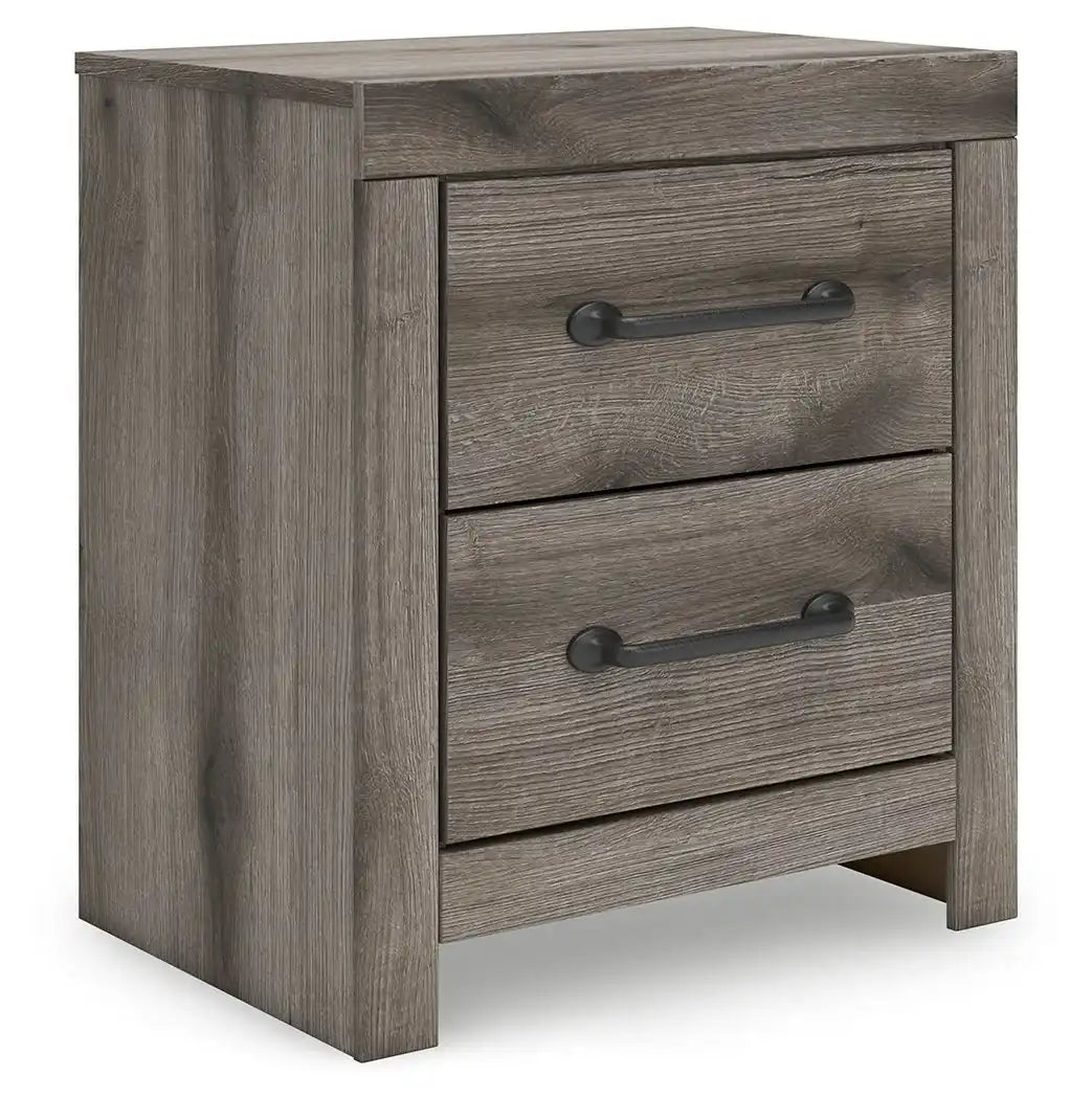 Graystorm - Two Drawer Night Stand - Brown Gray - Best Buy Furniture