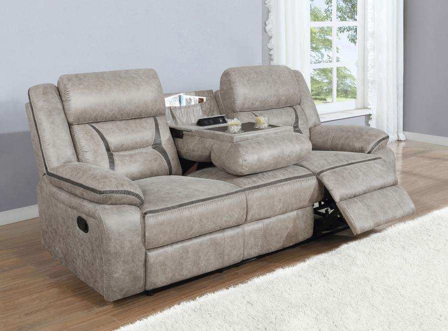 Greer - Upholstered Motion Reclining Sofa - Best Buy Furniture