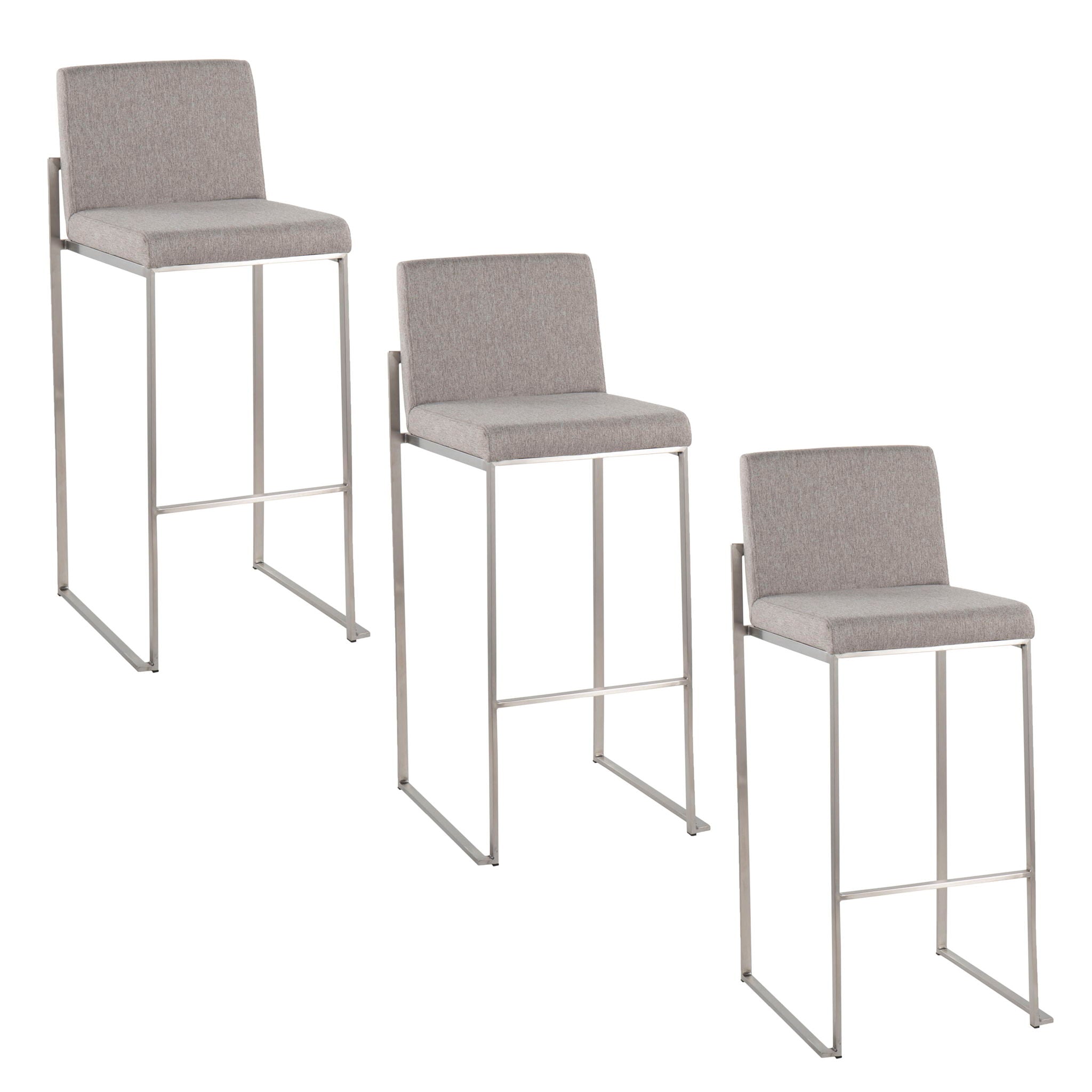 Fuji - Contemporary And Modern Elegance High Back Barstool - Best Buy Furniture