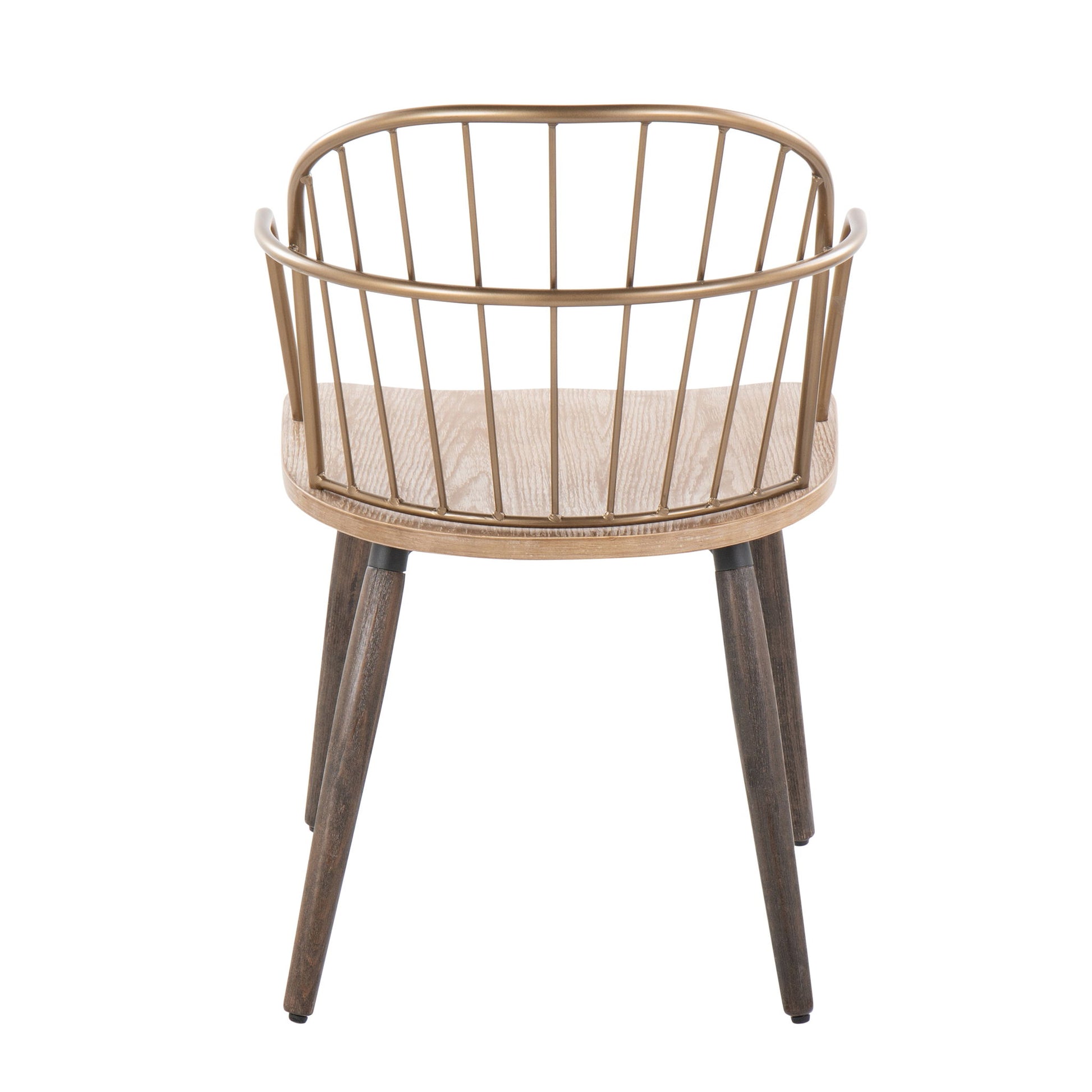 Riley - Farmhouse High Back Arm Chair (Set of 2) - Antique Copper / White Washed - Best Buy Furniture