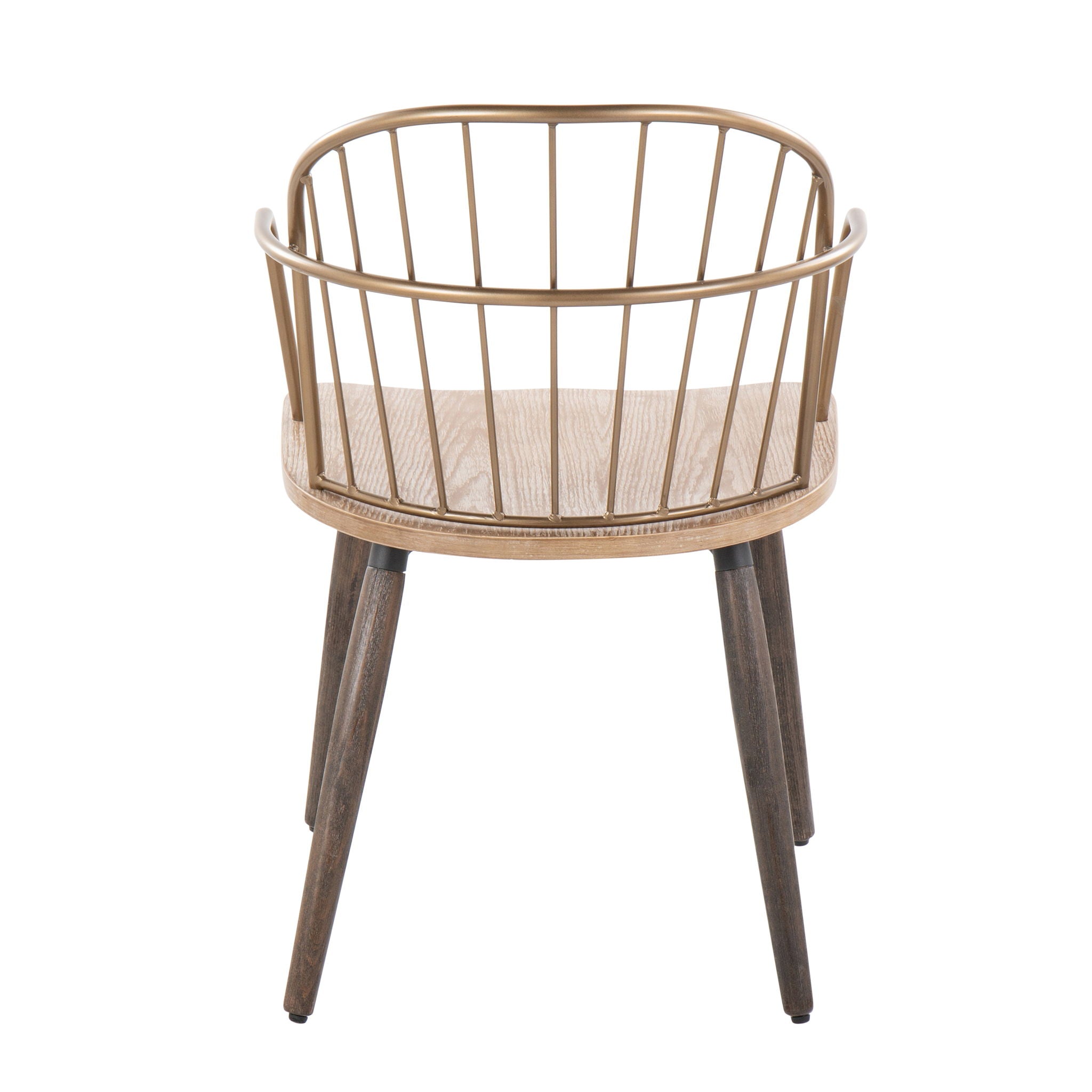 Riley - Farmhouse High Back Arm Chair (Set of 2) - Antique Copper / White Washed - Best Buy Furniture