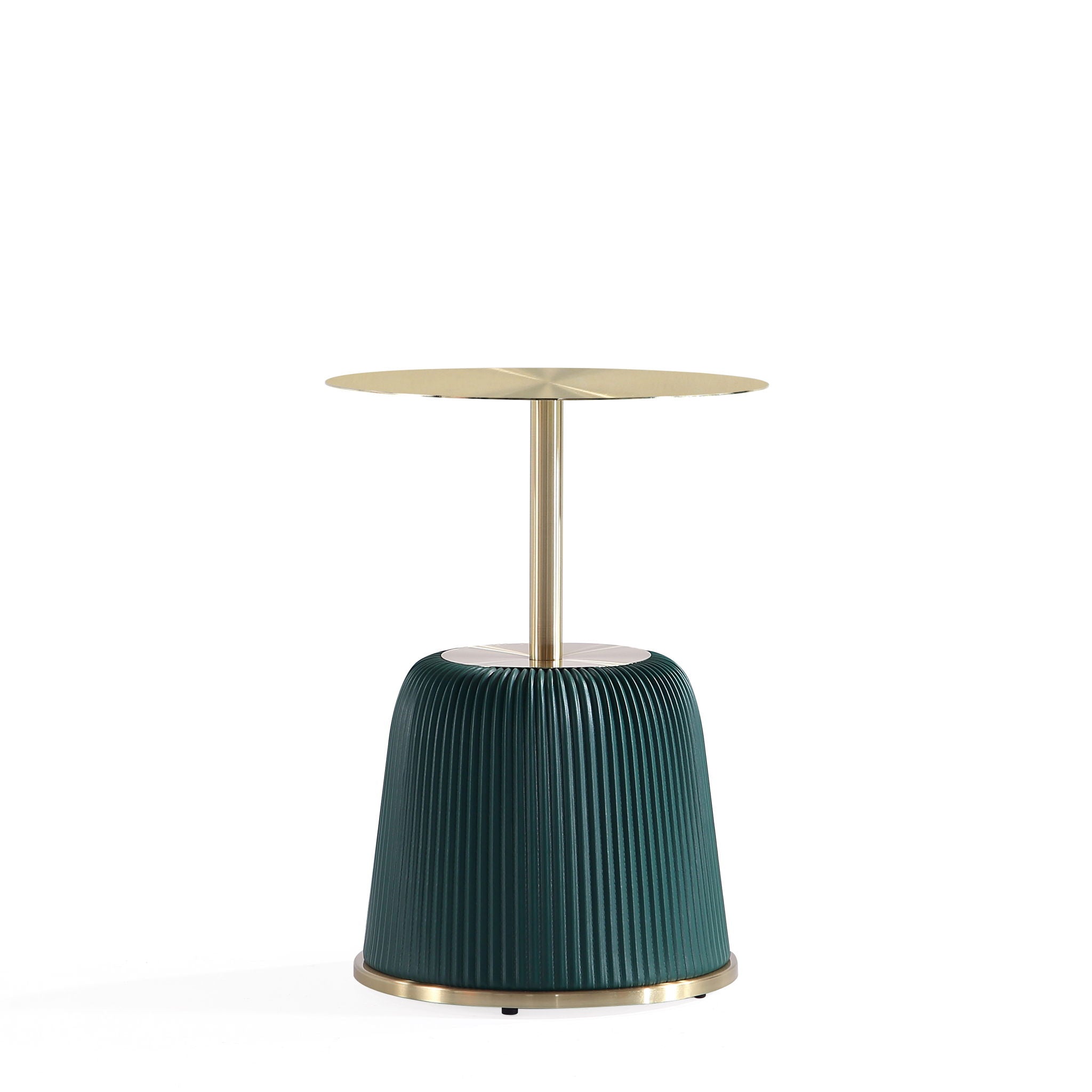 Anderson - Upholstered End Table With Round Top