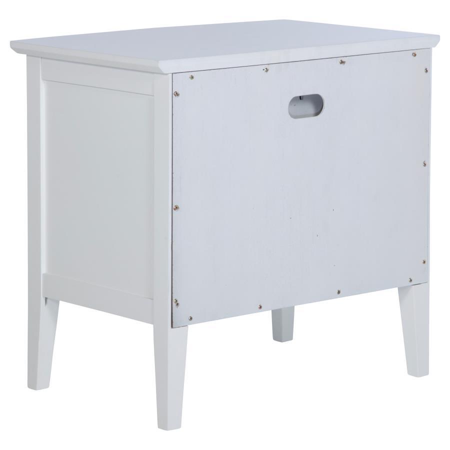 Bexhill - 1-Drawer Nightstand Bedside Table - White - Best Buy Furniture