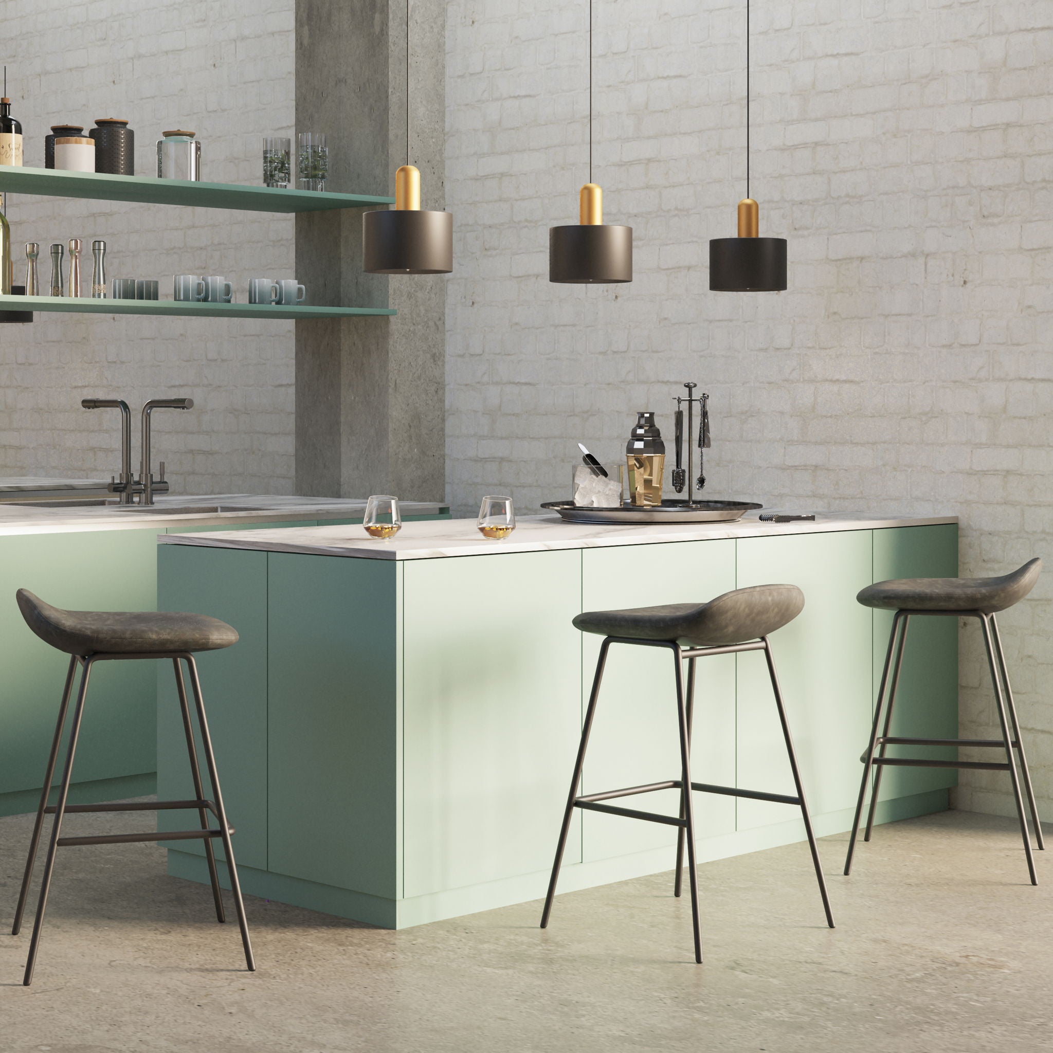 Dafney - pholstered Bar Stool (Set of 2) - Best Buy Furniture