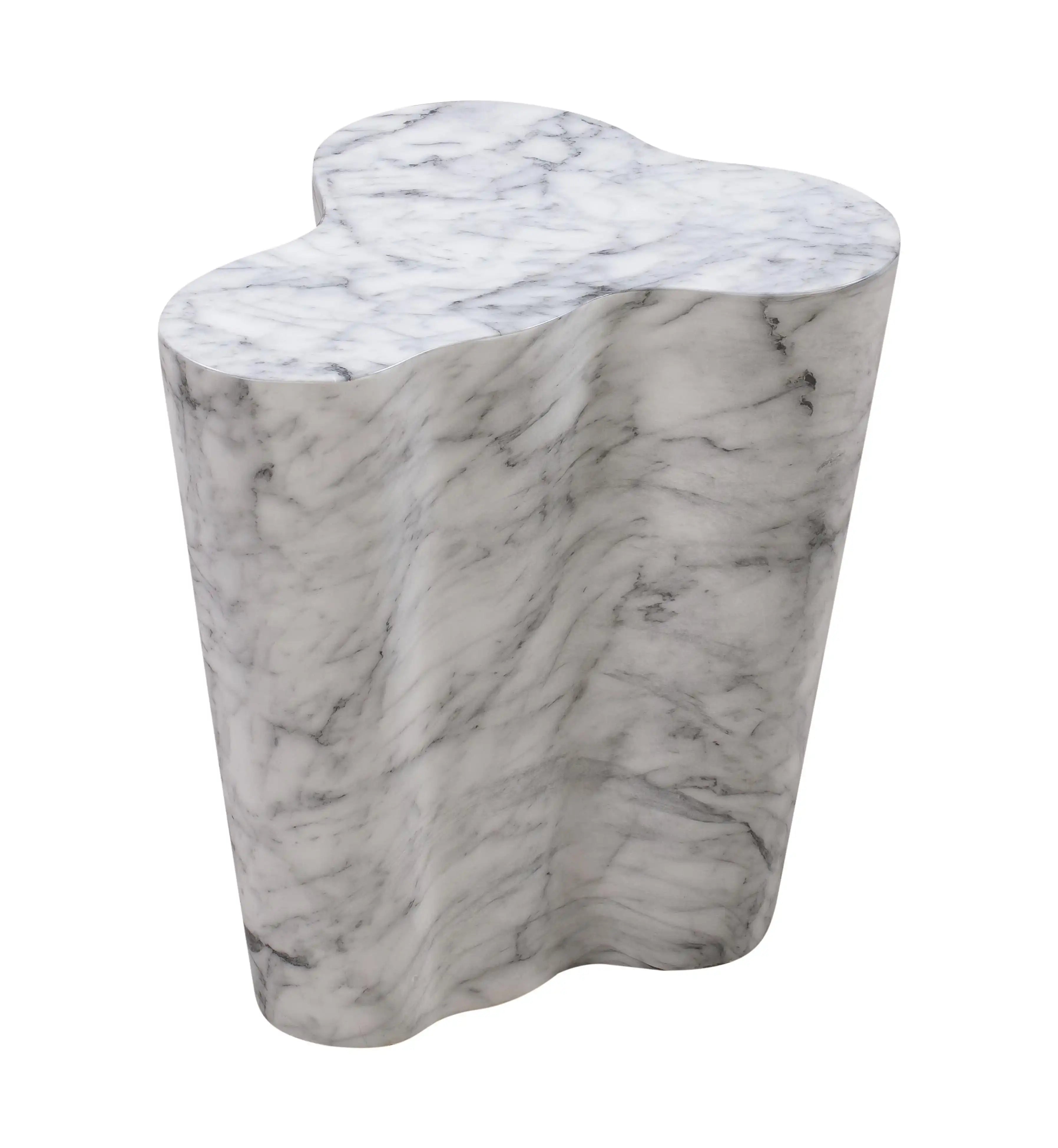 Slab - Marble Side Table - Best Buy Furniture
